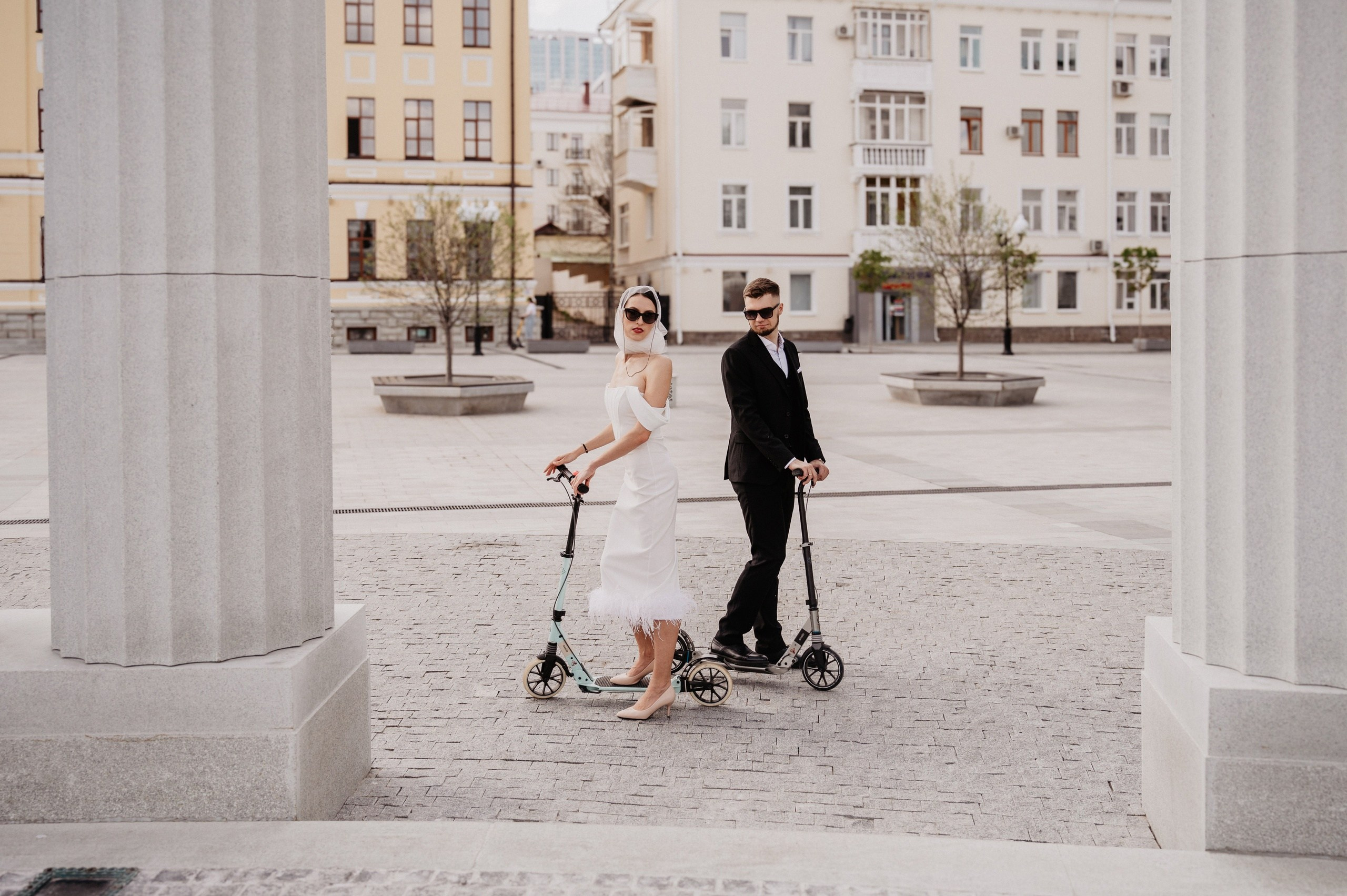 Любовь на самокате. Семейный и свадебный фотограф в г. Уфа Динара