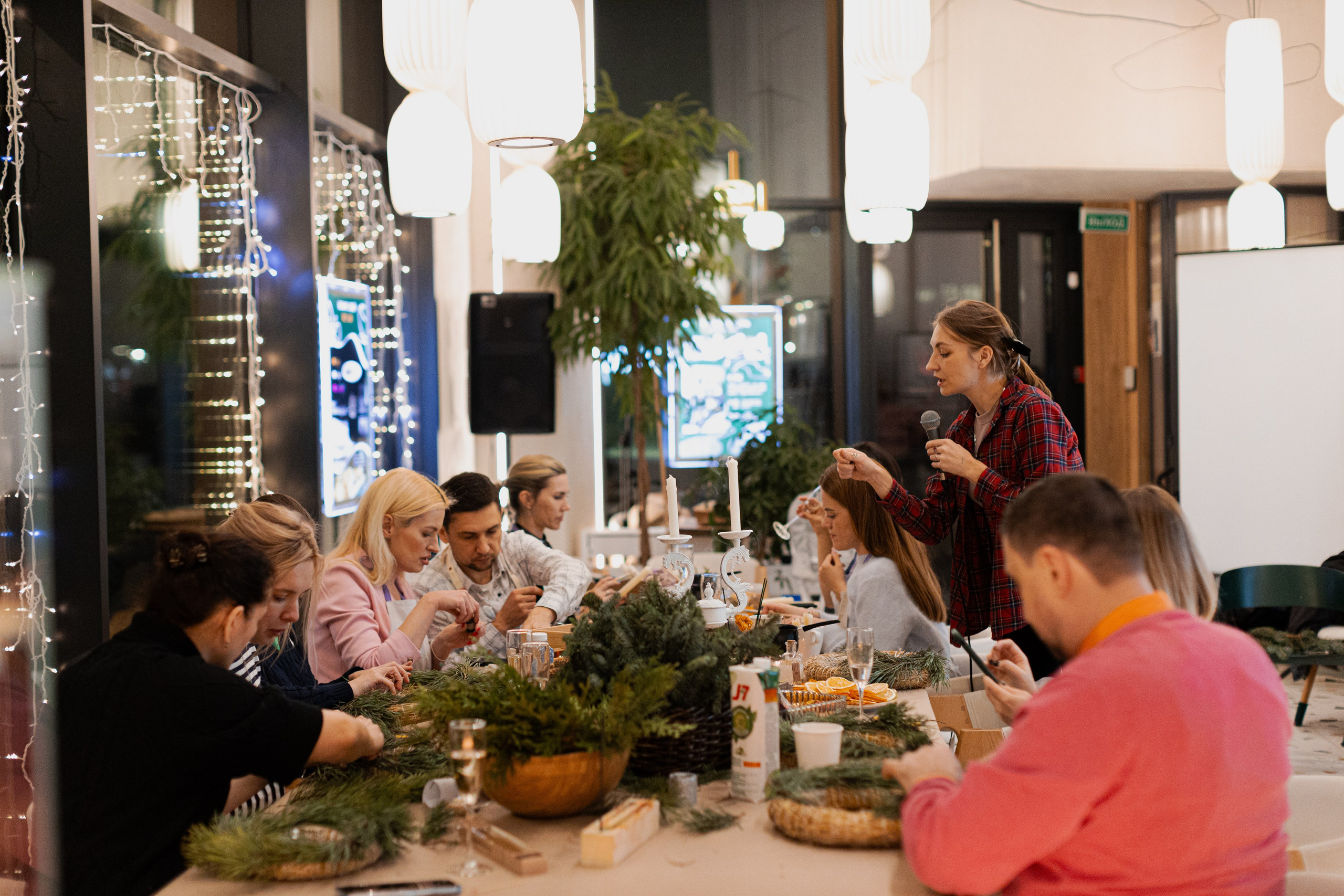 Мк свечи и венок (новогодний корпоратив). Анастасия Ракчеева Художник