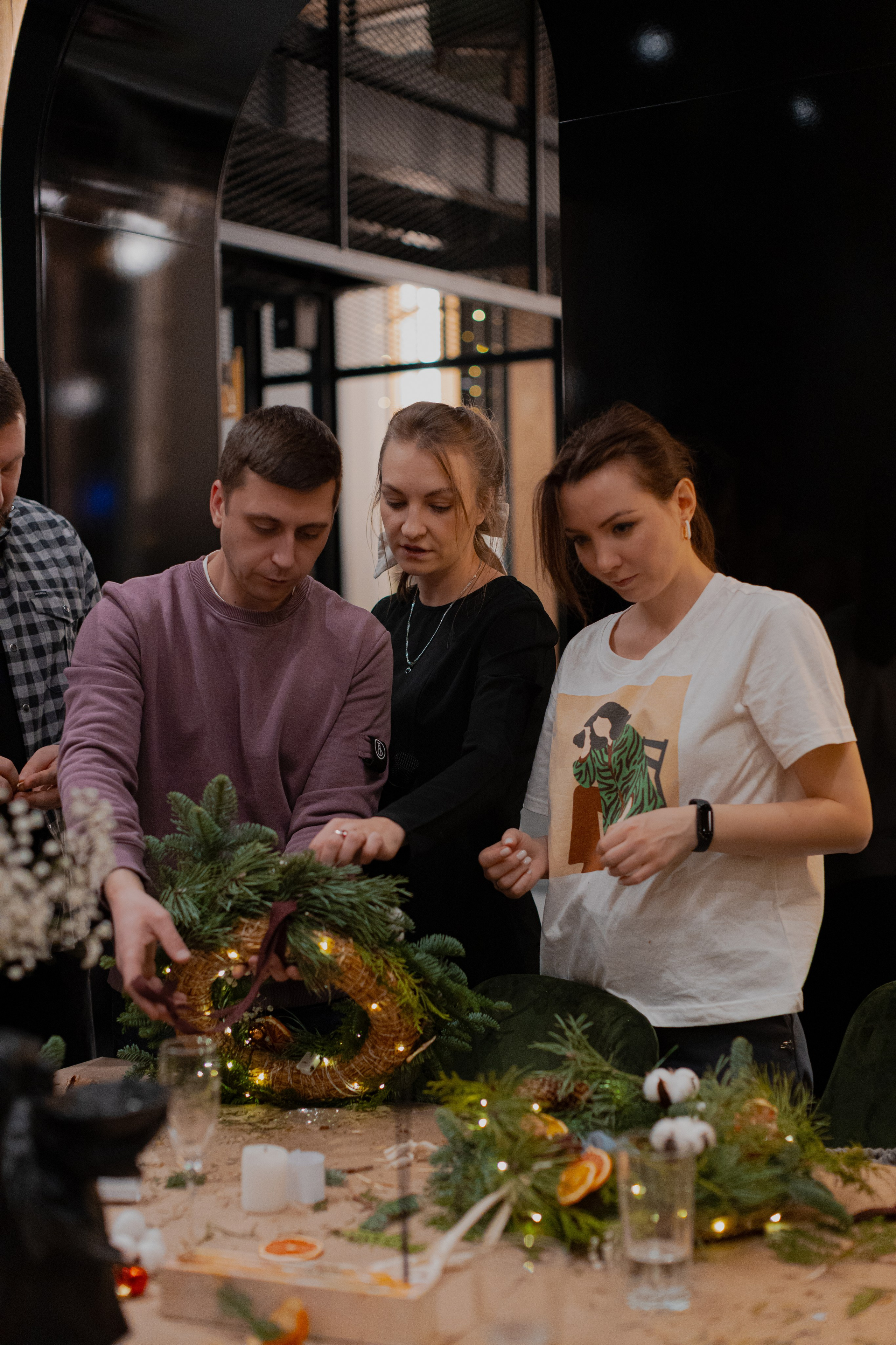 Мк Новогодний Венок. Анастасия Ракчеева Художник