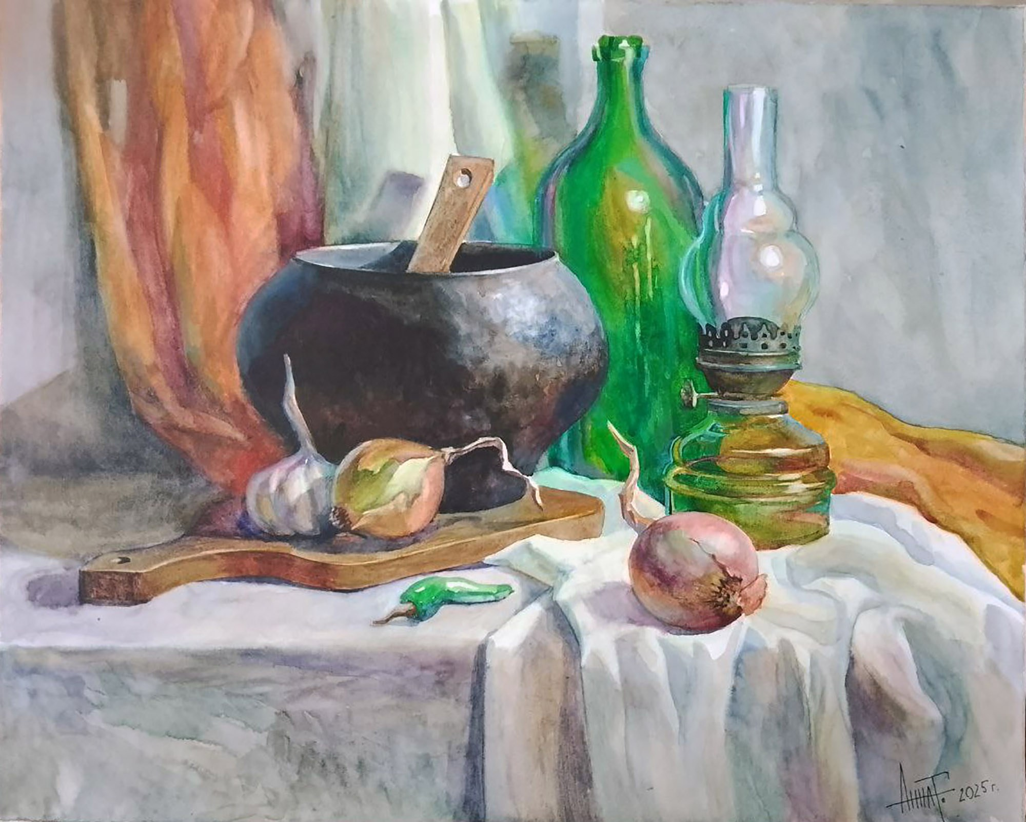 Акварельная живопись. Тихонова Анна —художник-график, художник-монументалист, живописец, педагог