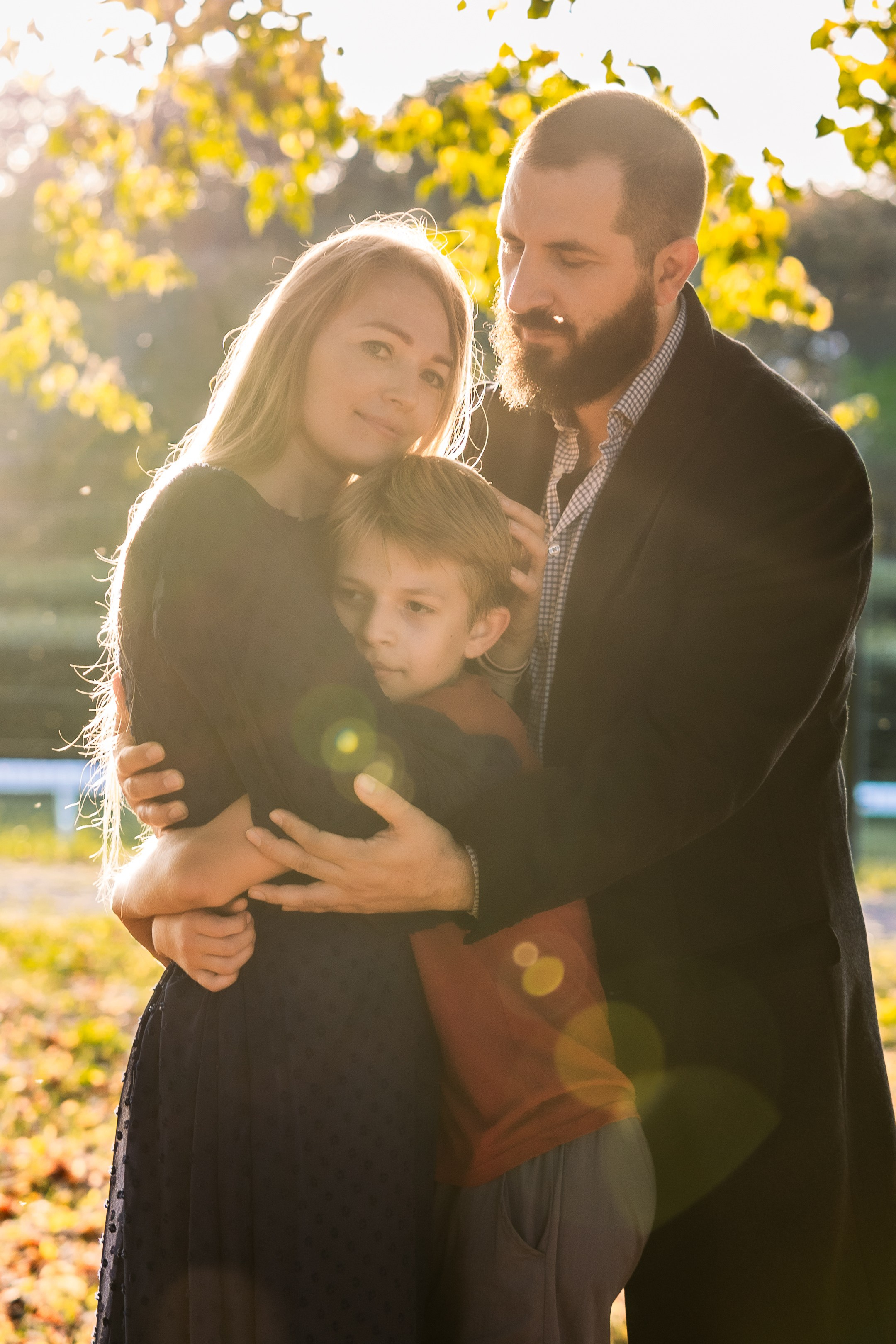 Вечерняя семейная фотосессия в парке. Свадебный и семейный фотограф в Москве Красинская Мария