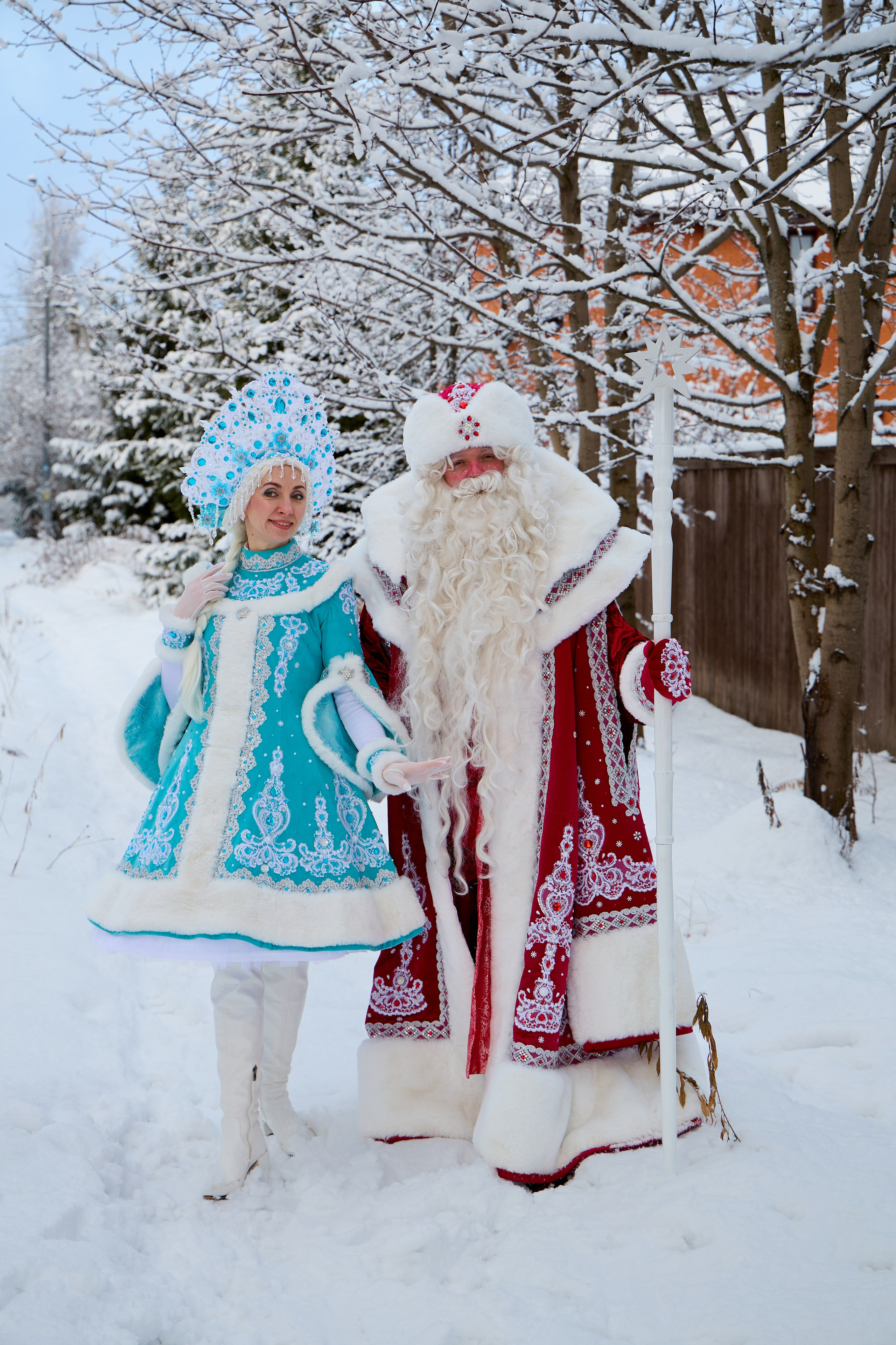 Дед Мороз и Снегурочка. Свадебный фотограф Москва и Московская область Борисов Сергей