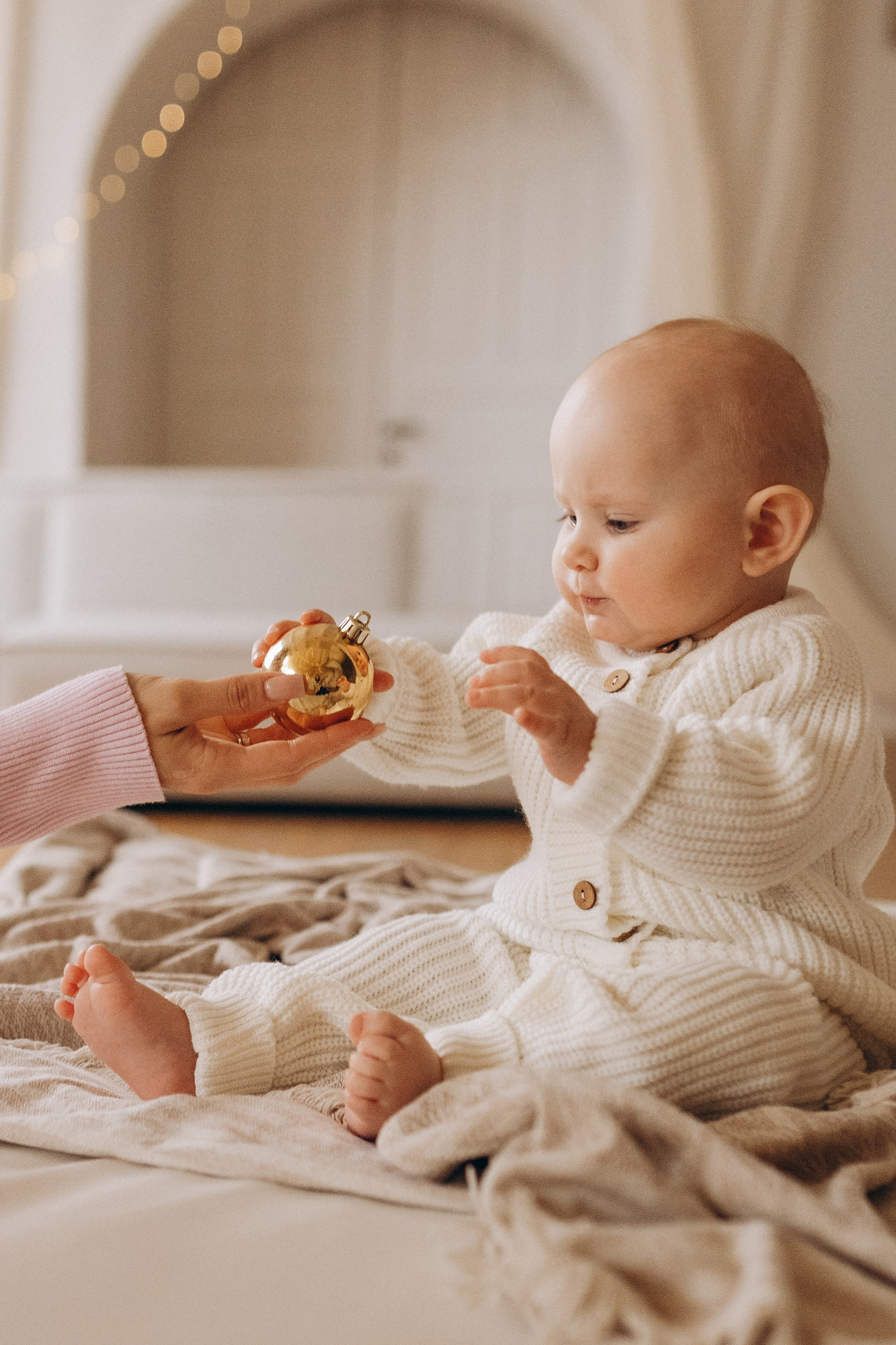 Новогодняя фотосессия с малышкой в студии. Семейный фотограф в Самаре Елена Ефимова