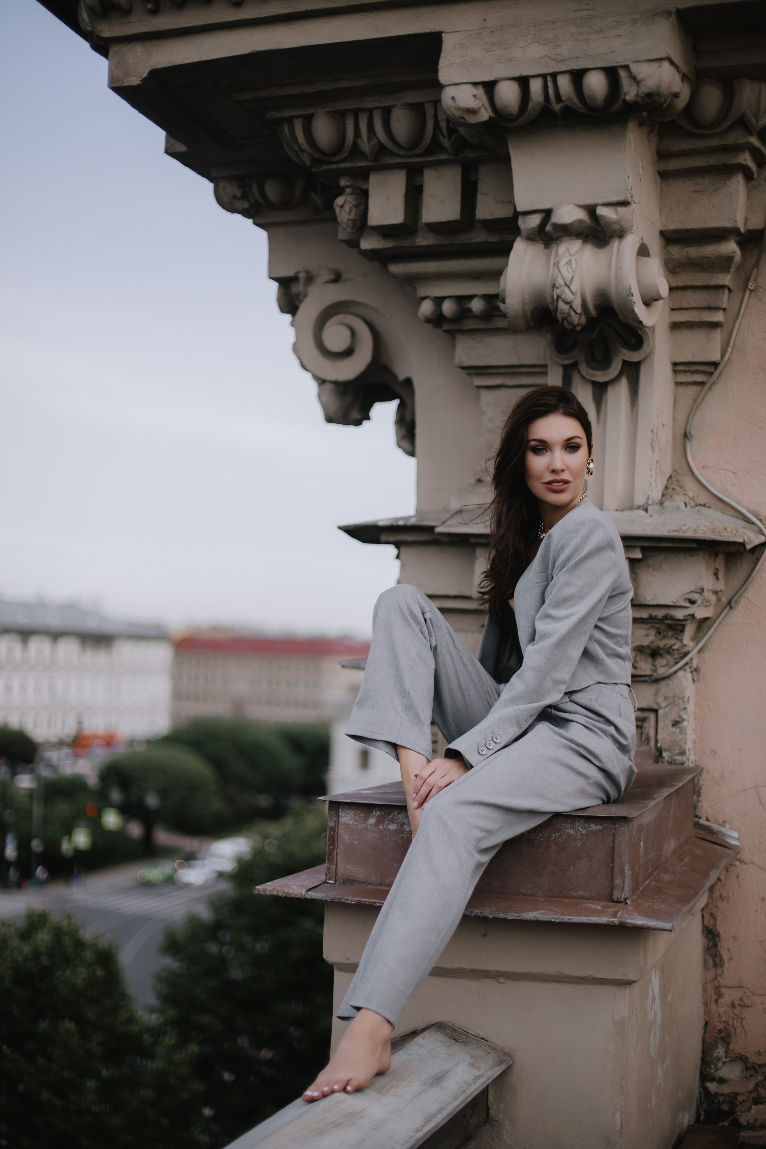 Вероника (съемка на крыше). Фотограф в Москве и Санкт-Петербурге Дарина