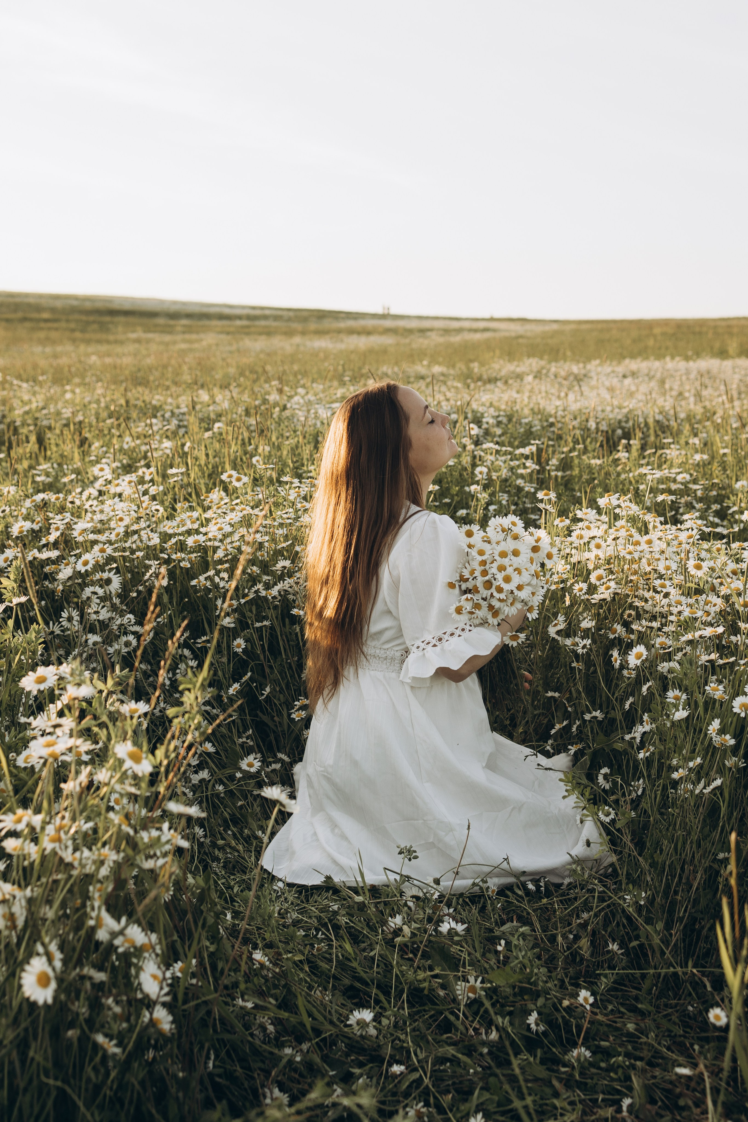 Маша и ромашки. Семейный фотограф в Москве Виктория Ястребинская