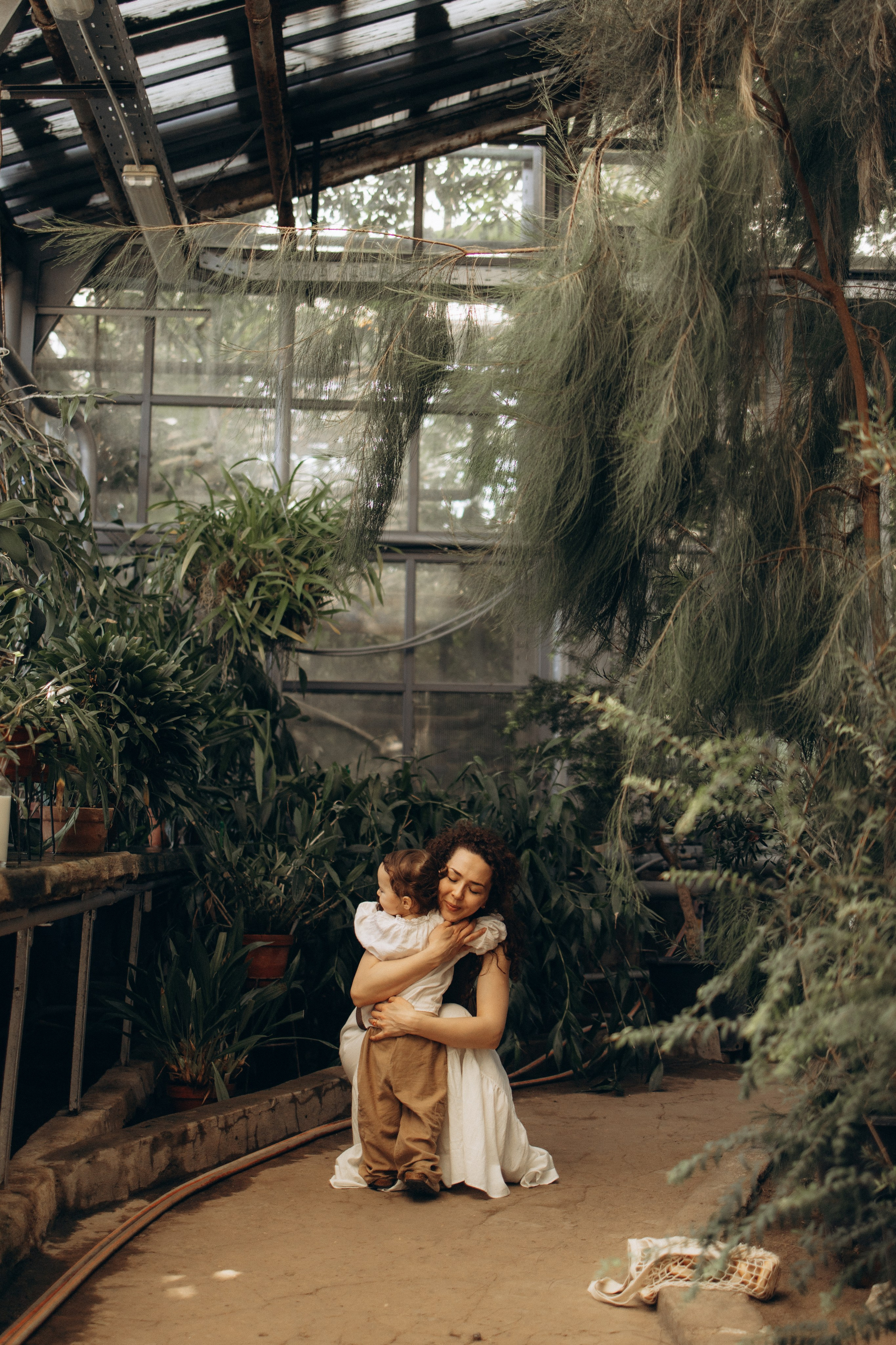 Прогулка по оранжерее. Семейный фотограф в Москве Ксения Аганина