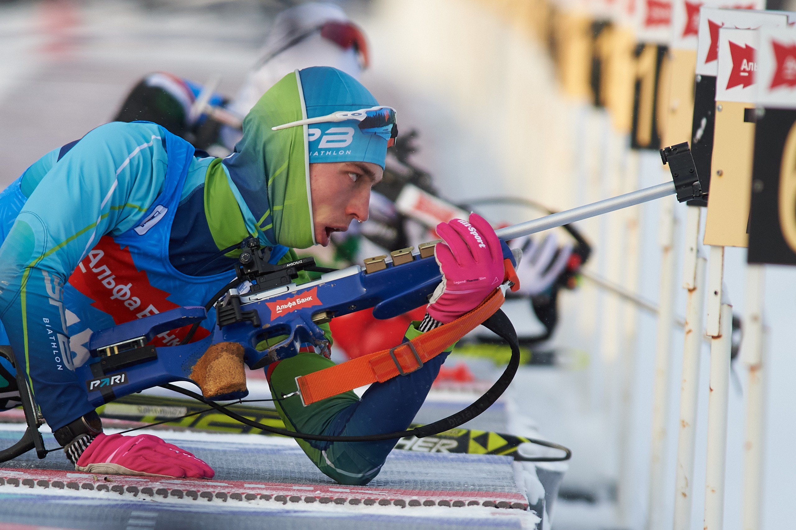 Биатлон. Чемпионат России — 2024/2025, 3-й этап, Ижевск. Спринт. Мужчины. Спортивный репортажный фотограф в Ижевске Сергей Мерзляков