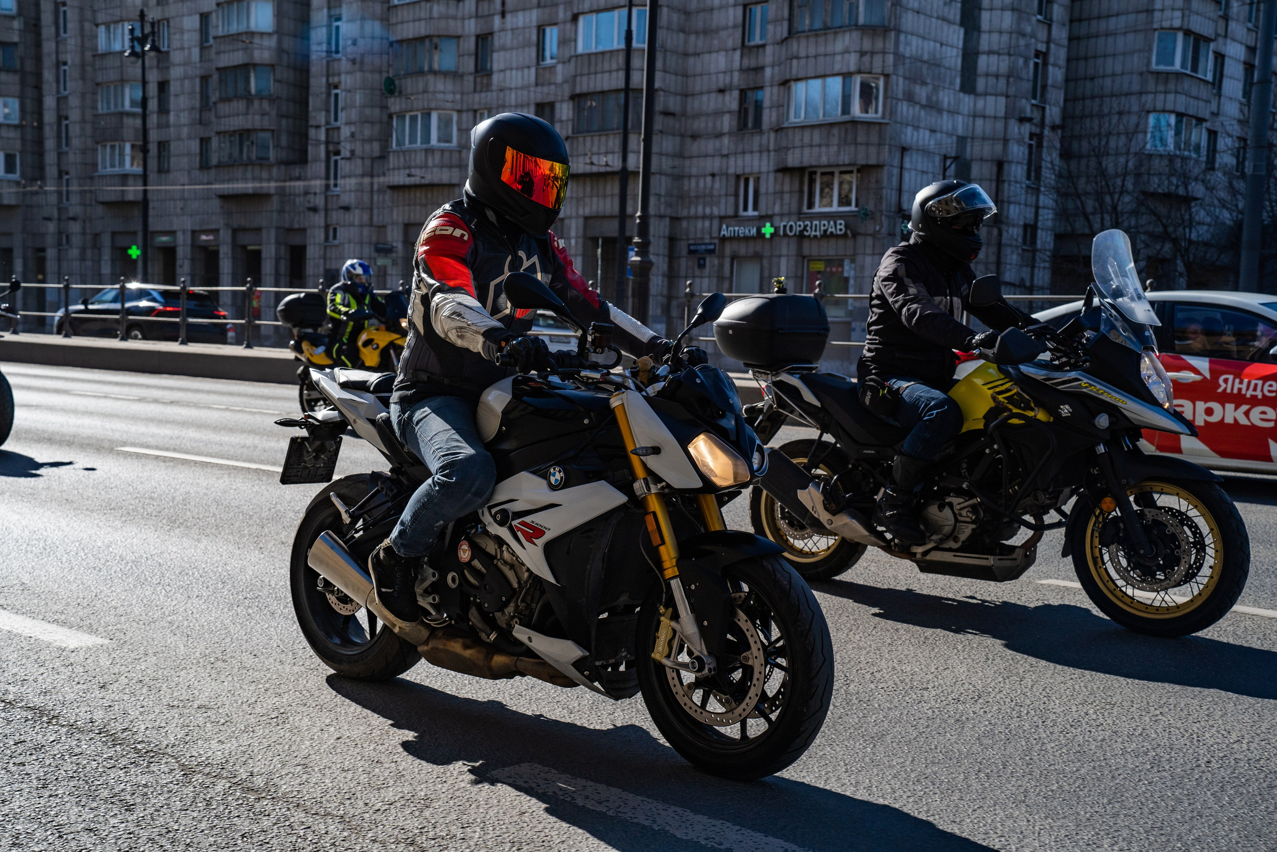 Весенний прохват мотоклуба Normans Riders MC. Концертный и репортажный фотограф в Санкт-Петербурге Слава Пахомов