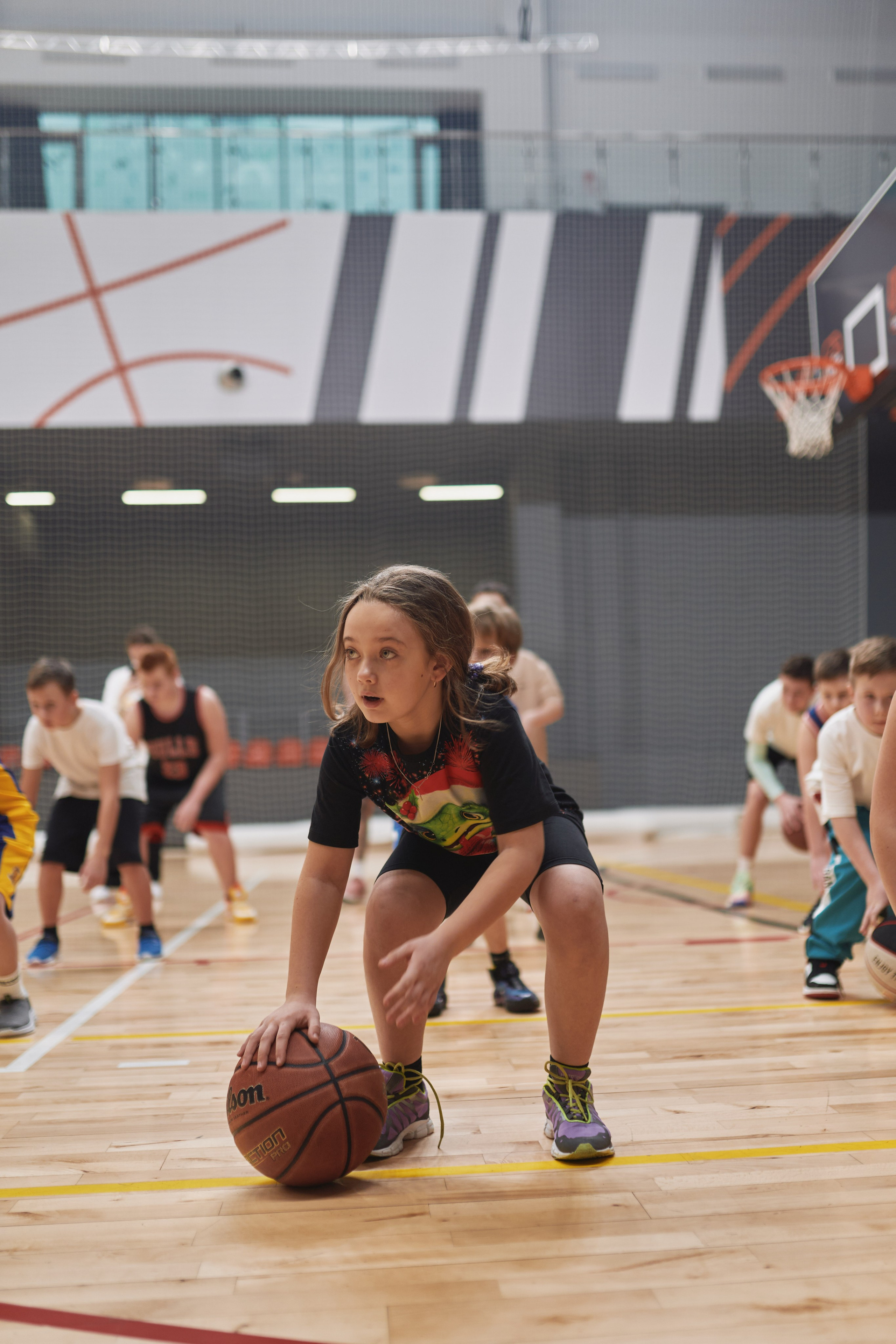 Новогодний баскетбол 2025. Детская лига. Евгений Бреча. Коммерческий и бэкстейдж фотограф в Москве