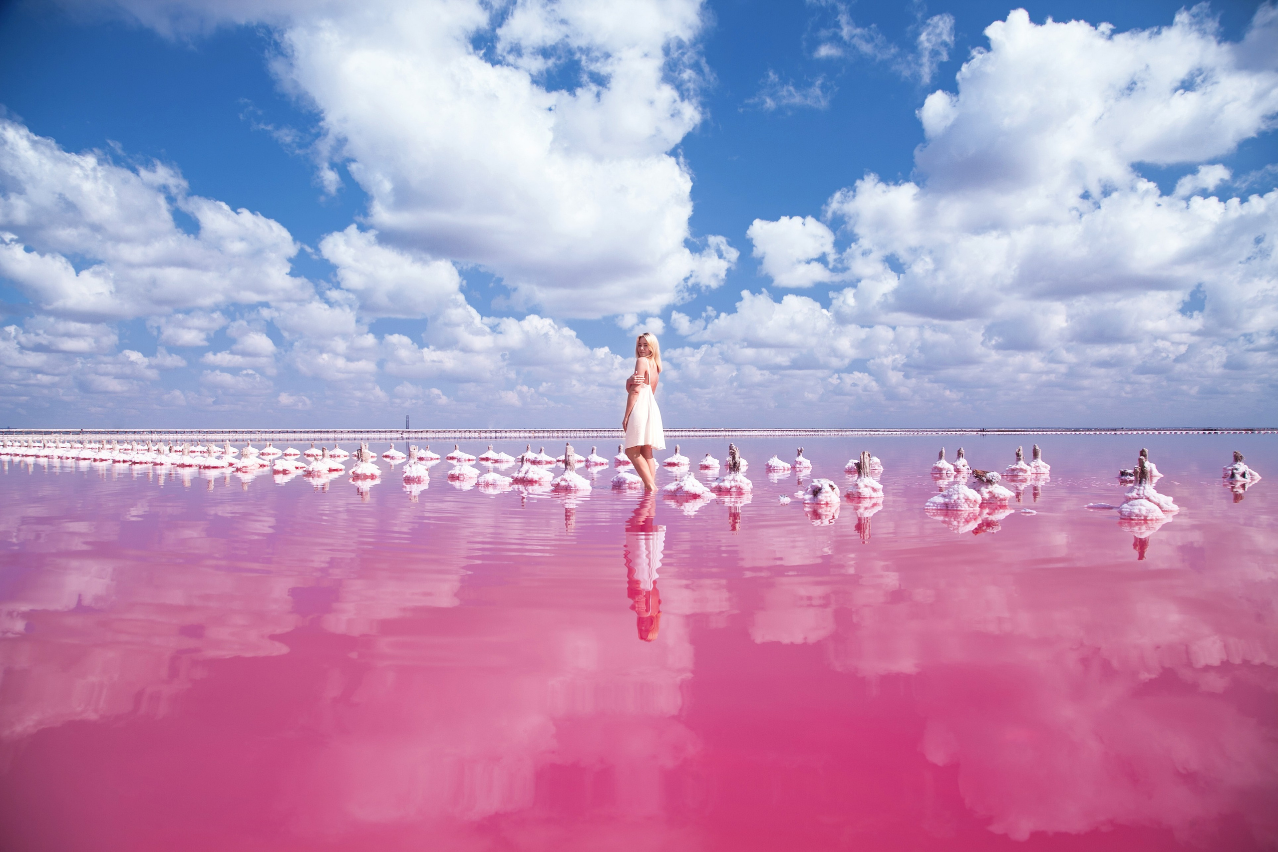 РОЗОВОЕ ОЗЕРО САСЫК СИВАШ. Фотограф в Крыму