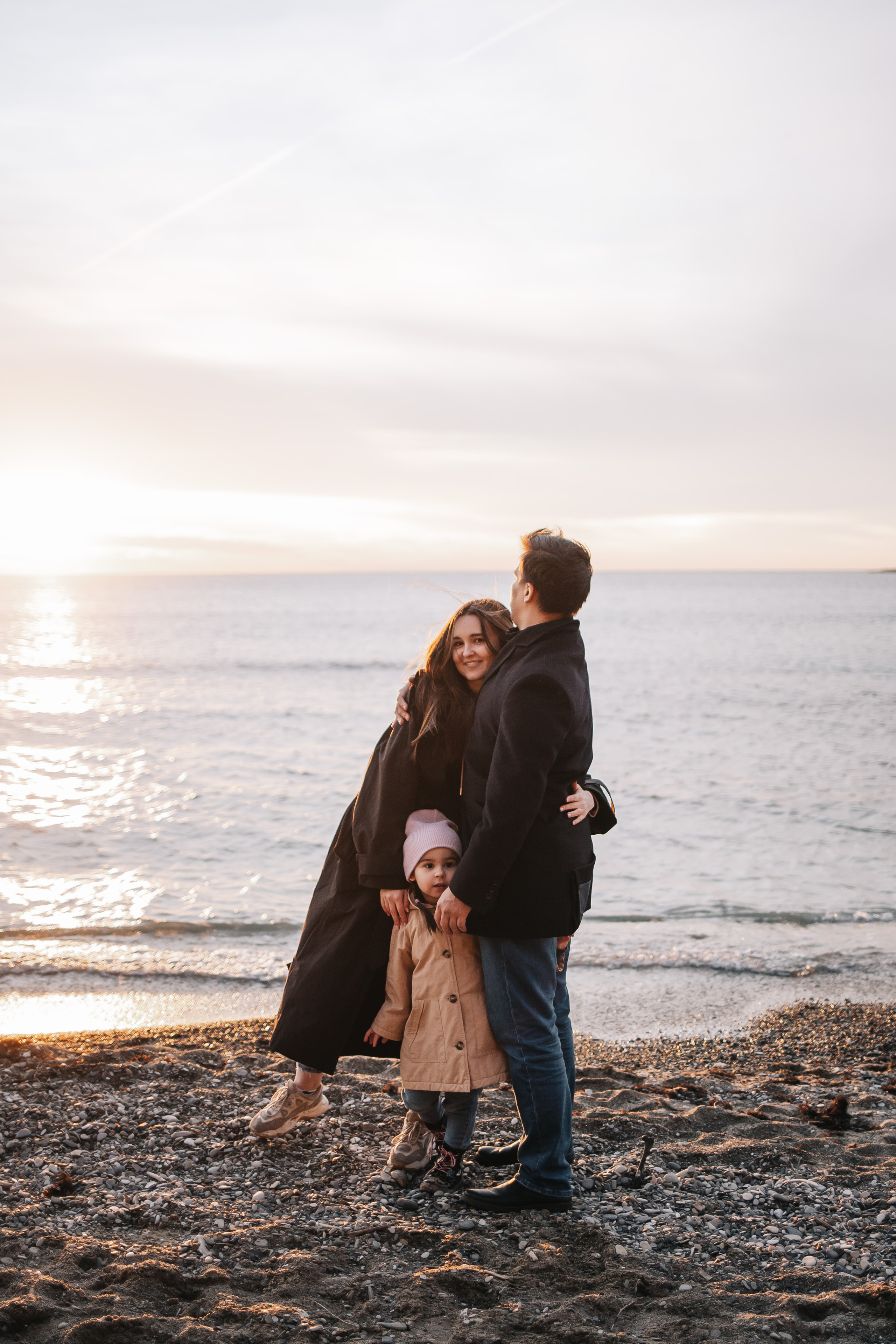 Семейная съемка на берегу моря. Свадебный и семейный фотограф в Краснодар, Россия