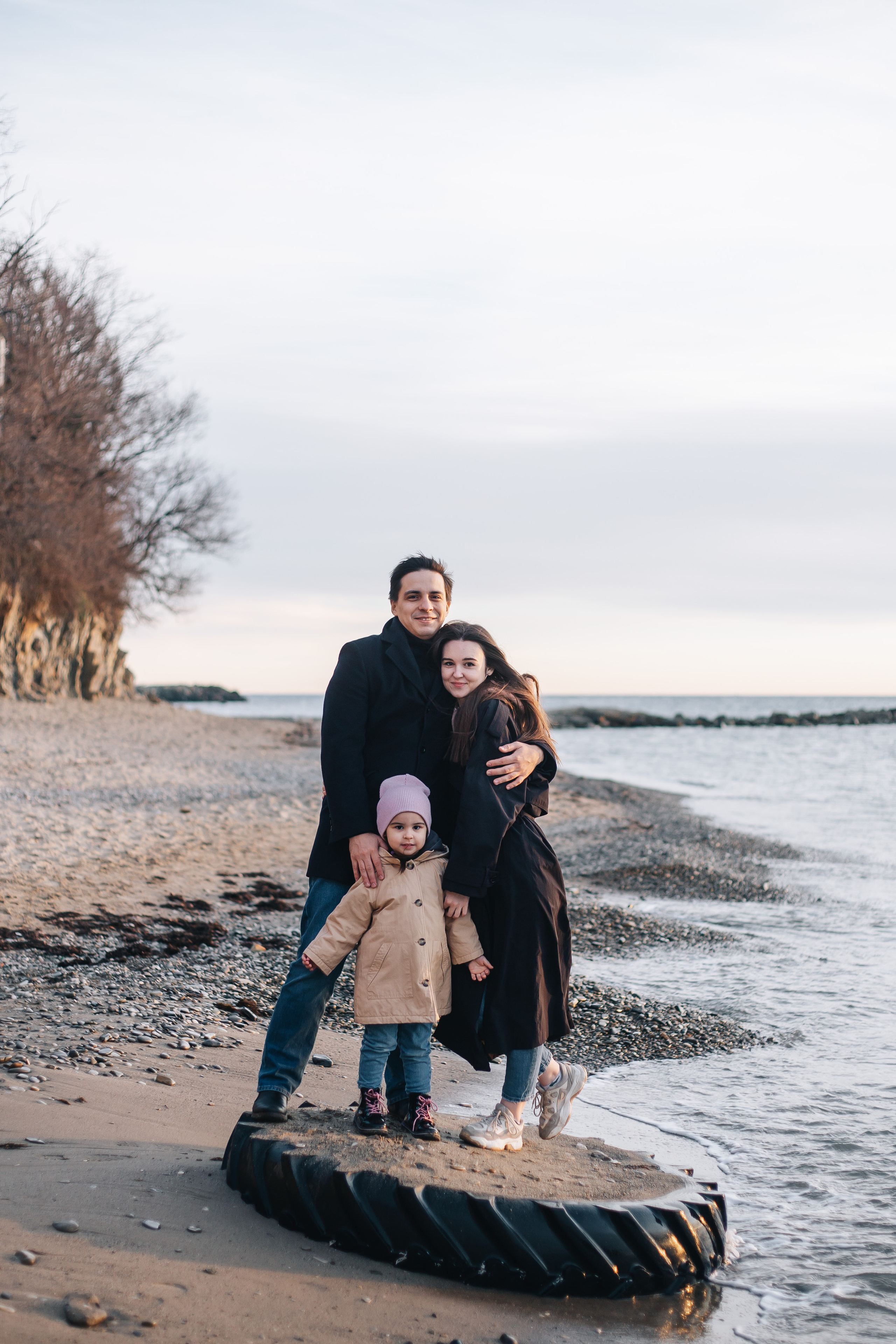 Семейная съемка на берегу моря. Свадебный и семейный фотограф в Краснодар, Россия