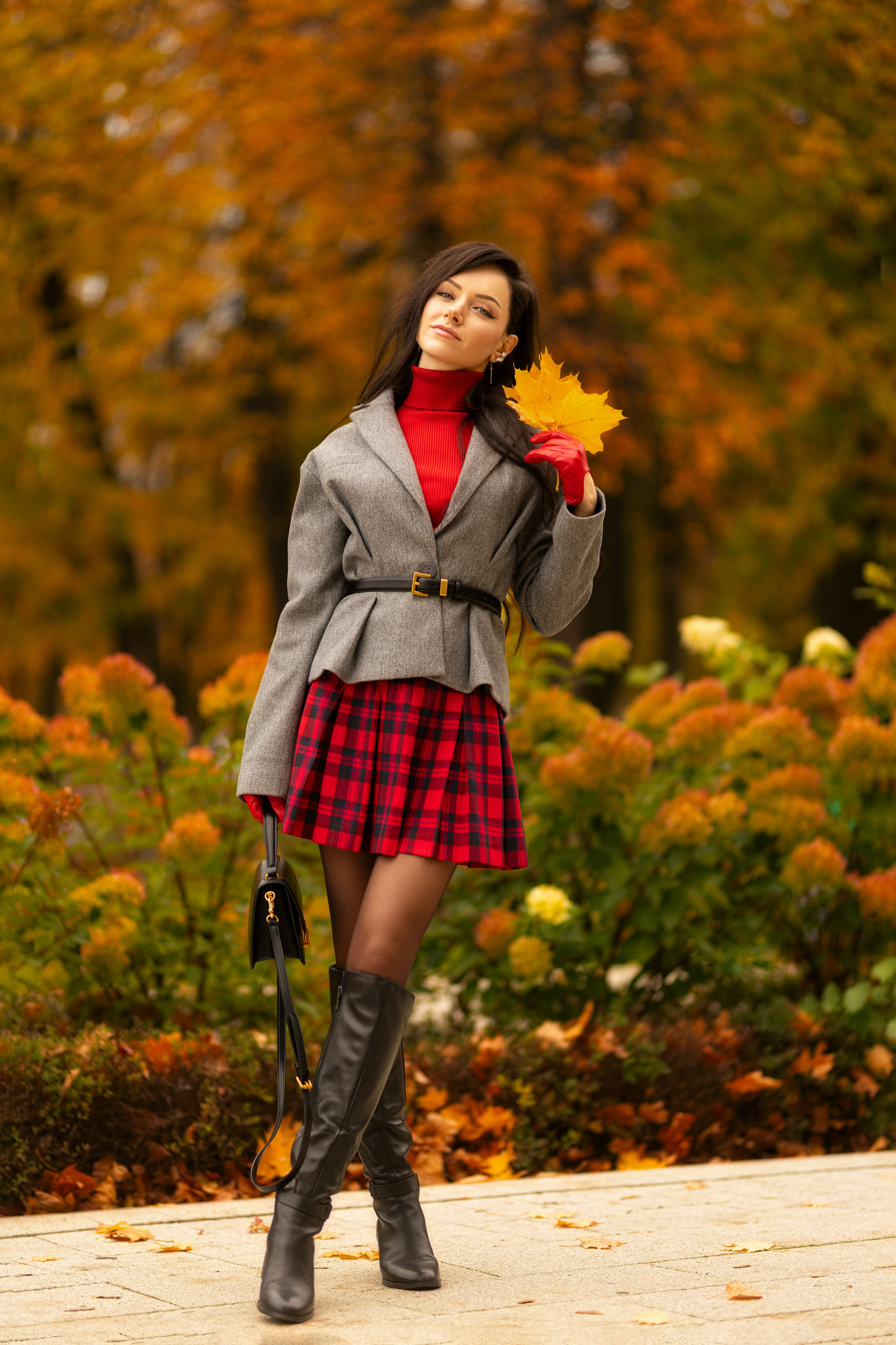 Фотосет с Екатериной в парке на осеннюю тему для «себя»