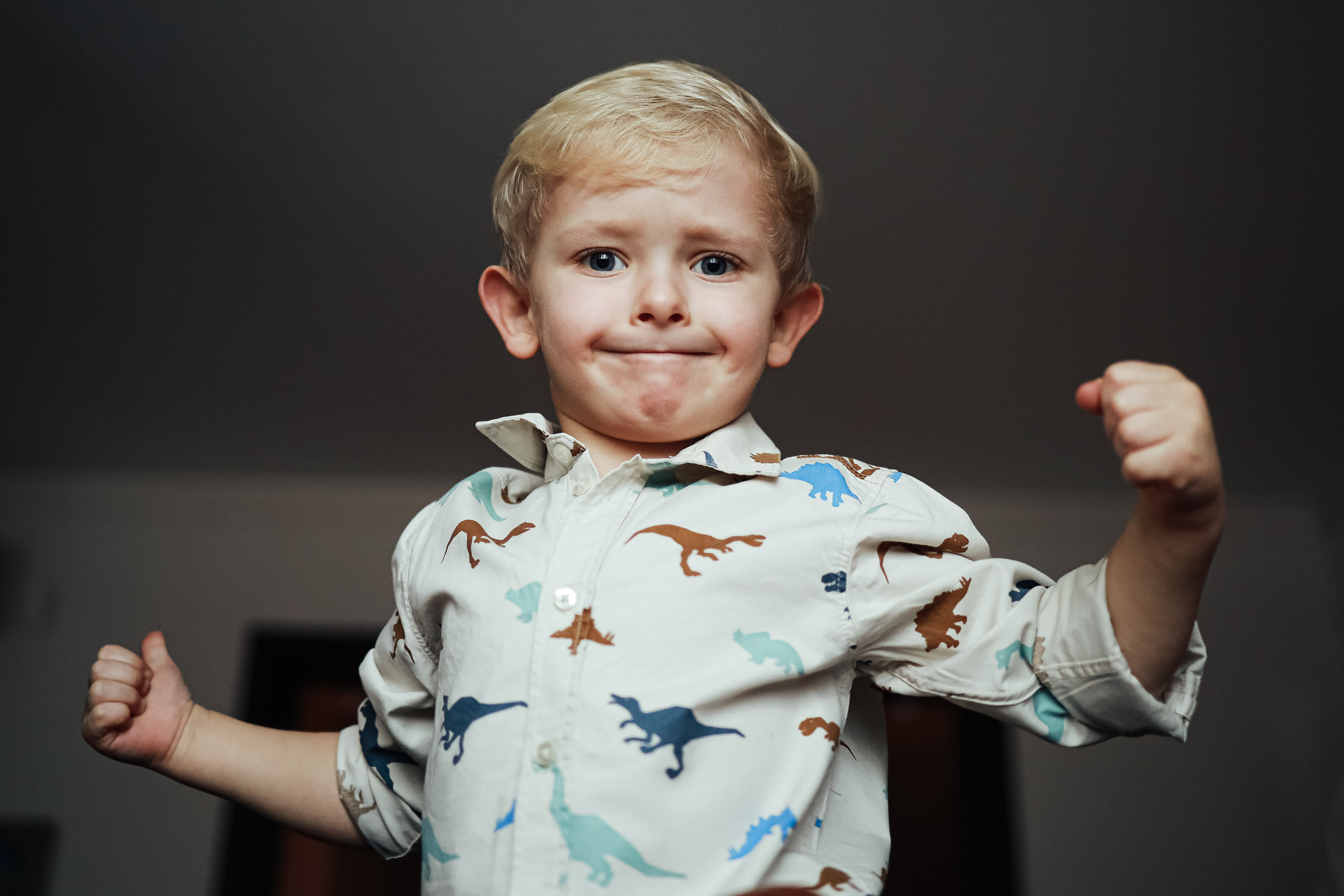 Смешной портрет ребенок