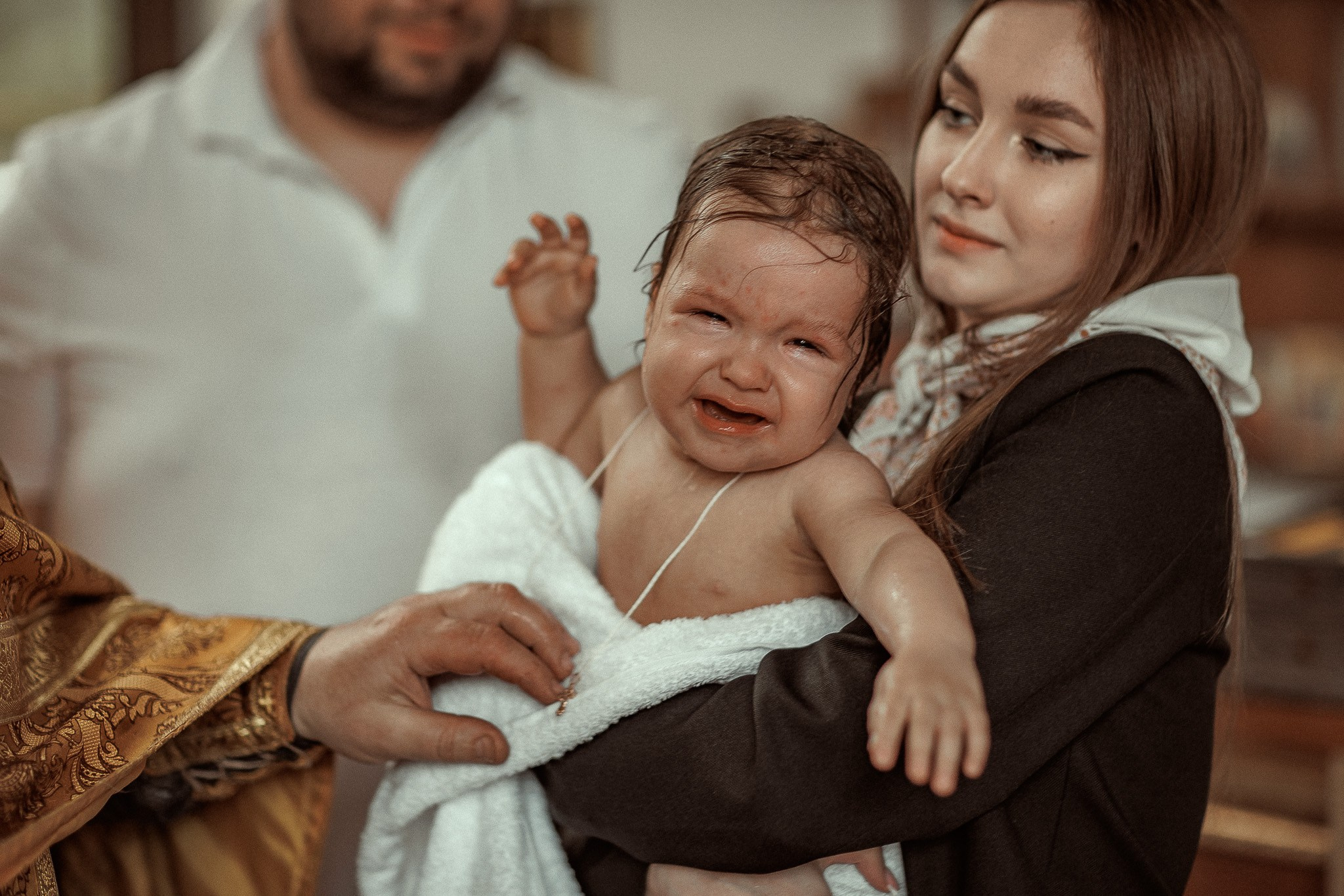 Таинство Крещения Полины. 15.04.2024. Детский семейный фотограф в Абинске