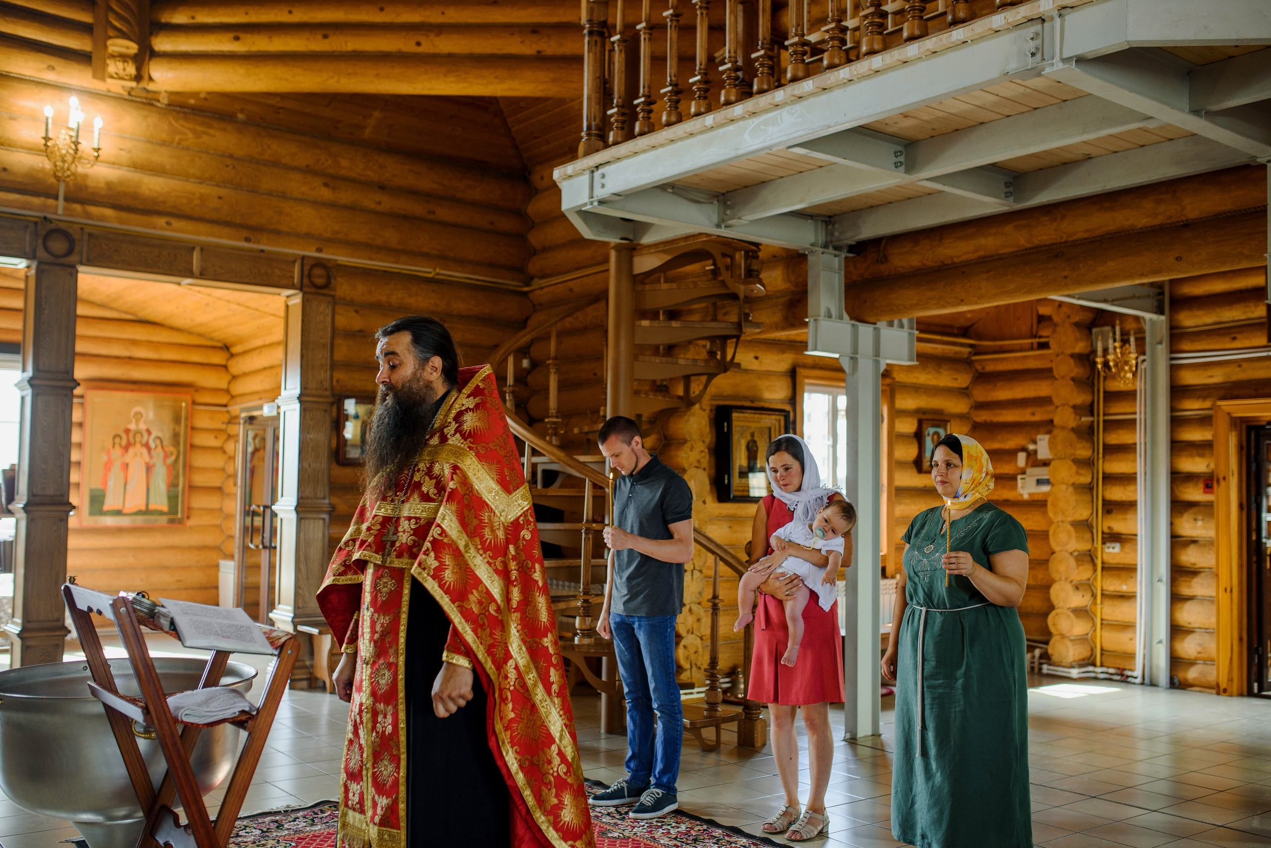 Крещение Олега. Храм святых мучеников Адриана и Наталии (дальнее Арбеково). Свадебный и семейный Фотограф в Пензе Татьяна Лапоногова