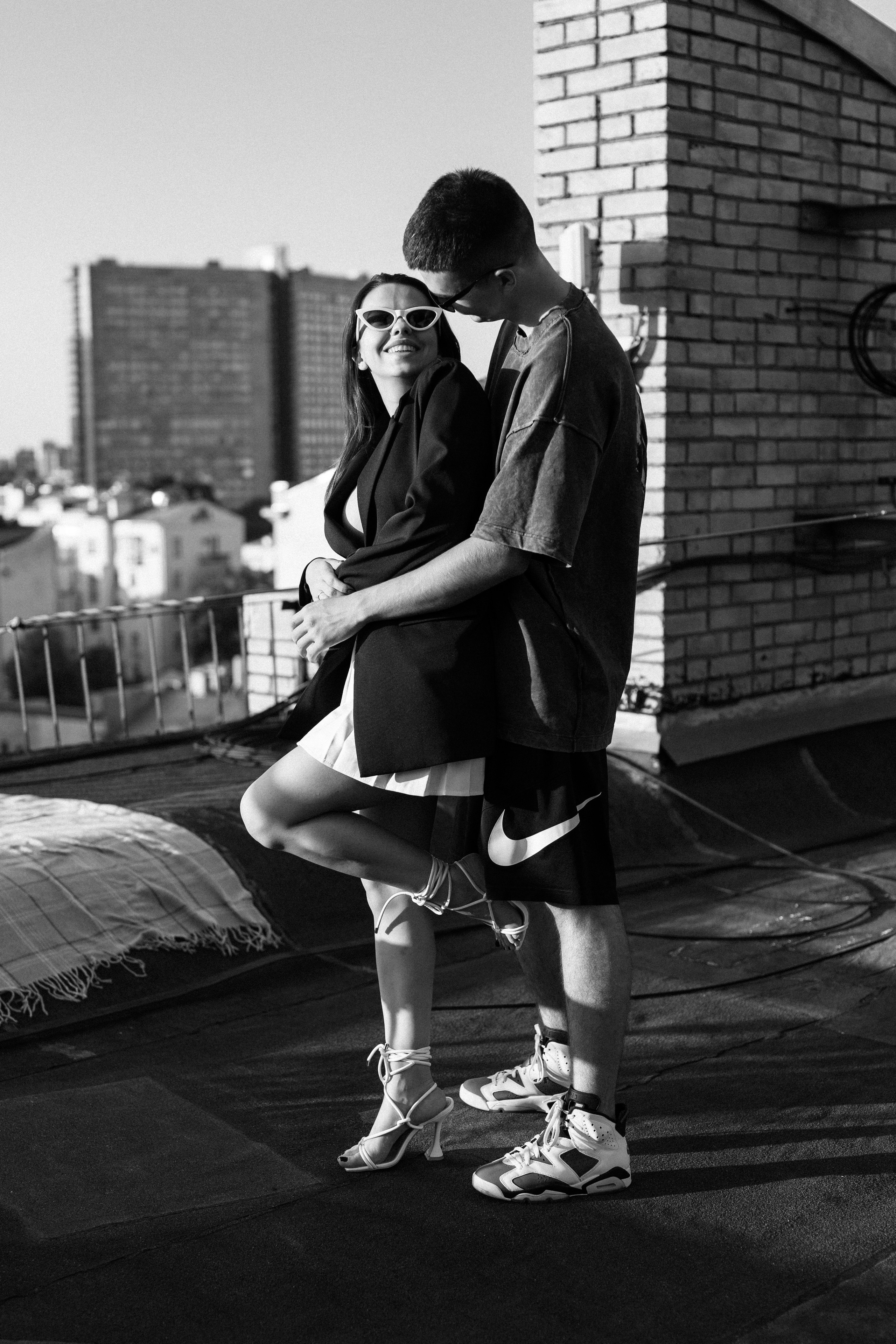 Крыша на закате. Москва. Семейный и свадебный фотограф в Москве Черкасова Анна