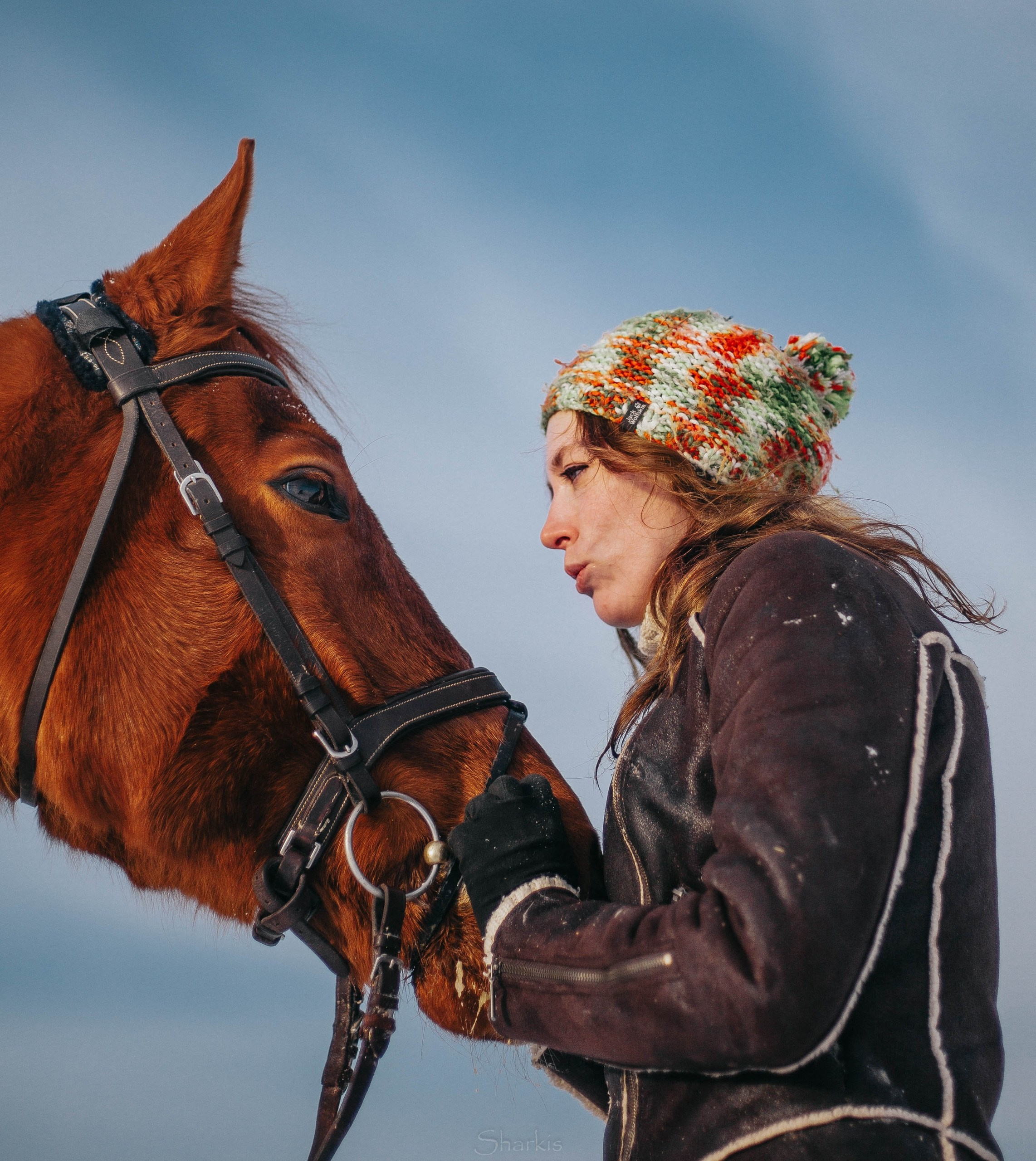 Ирина и Гепард. Фотограф Елизавета Филатова