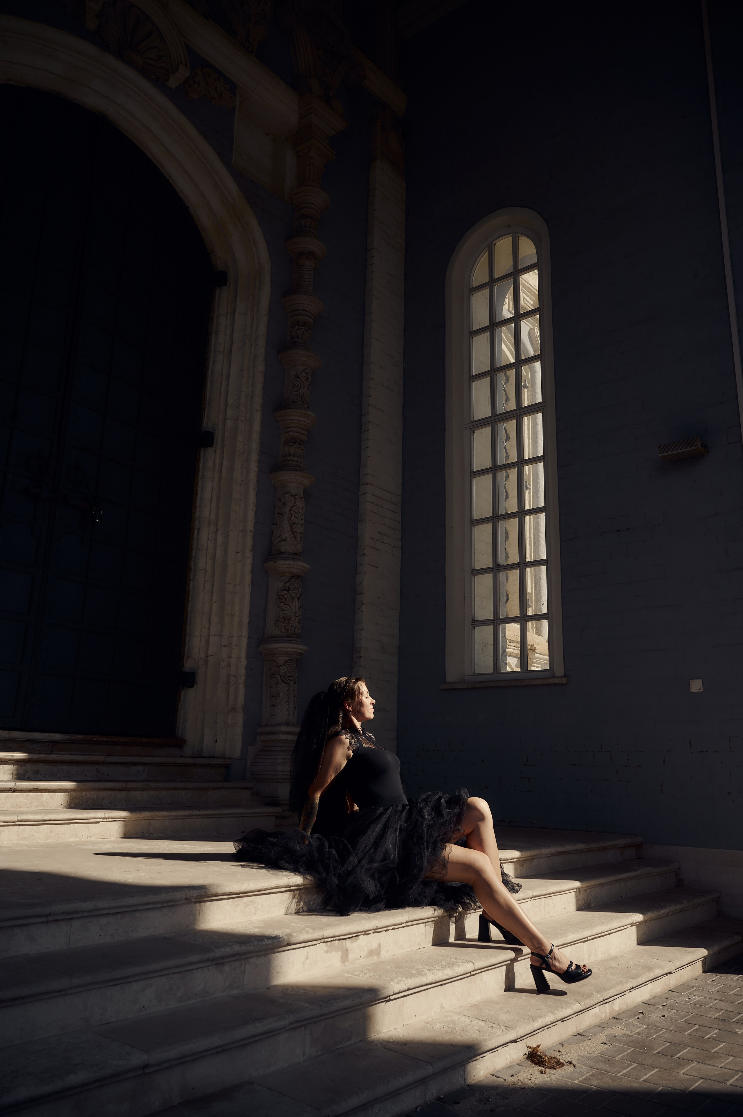 Свадебная фотосессия в Туле в черном. Свадебный фотограф в Туле Никита Беляев