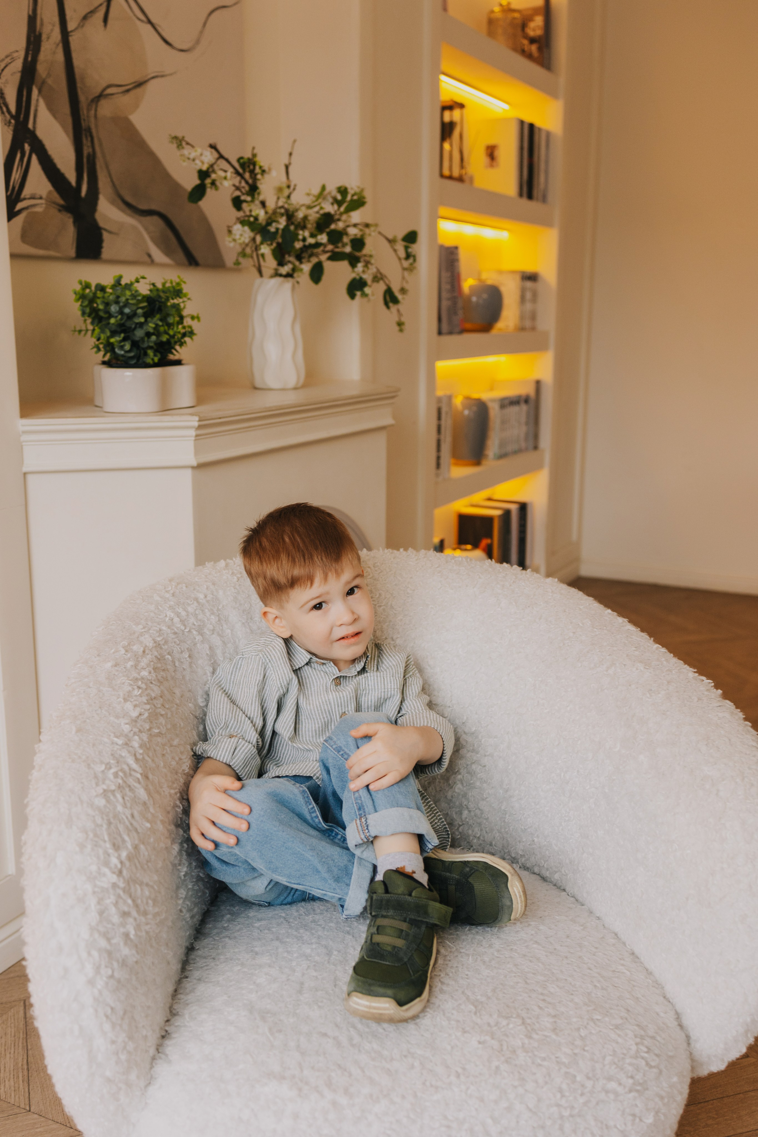 Большая семья. Домашняя фотосессия