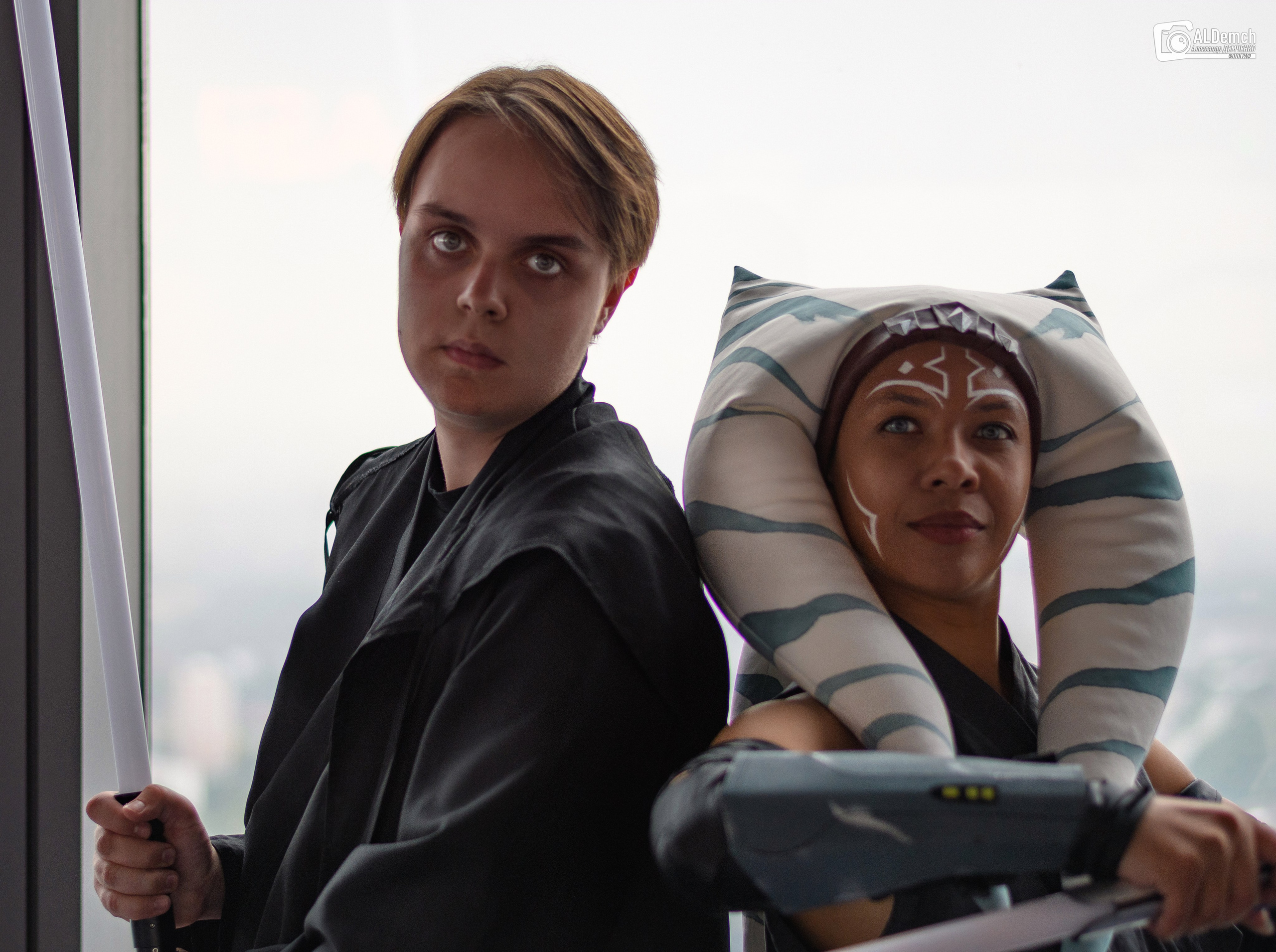 Асока Тано и Падме Амидала косплей фотосессия от фотографа в Москве. Персонажи из Звёздных войны (Star wars)