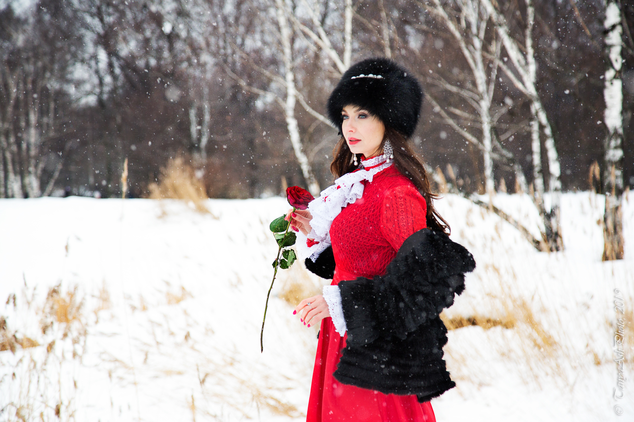 Фотосессия зимой