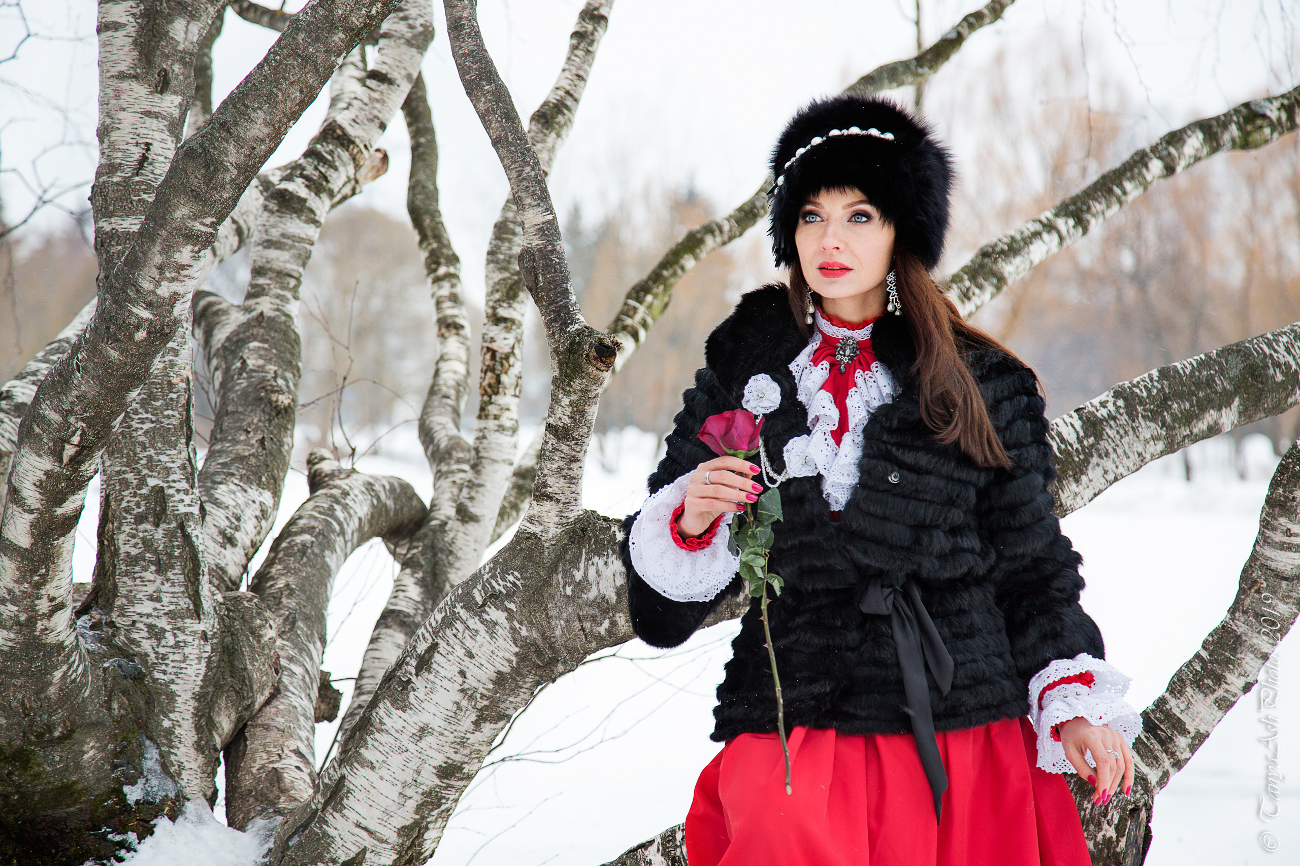 Фотосессия зимой