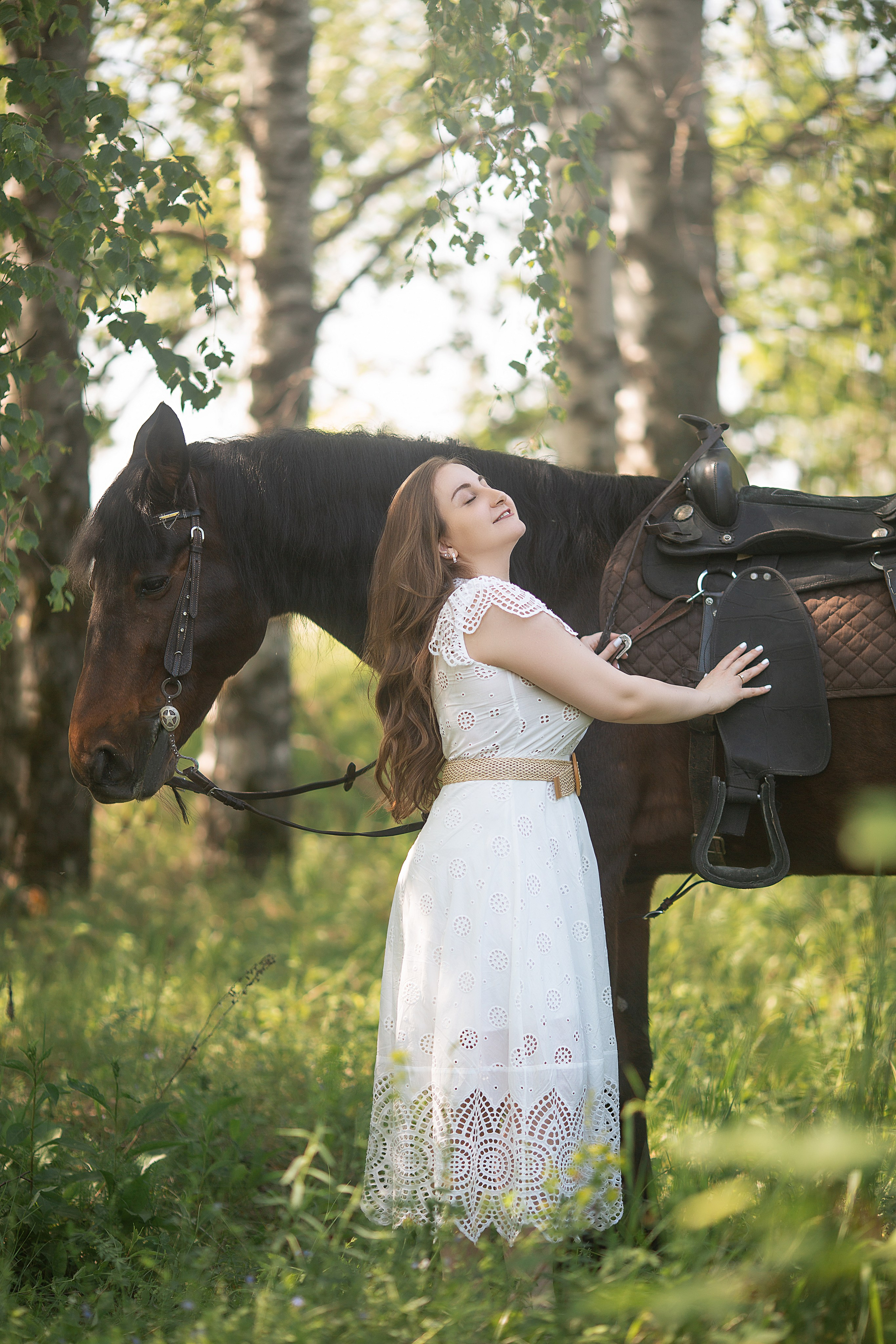 Армине, Илья и Табор. Фотосессия с лошадьми в Нижнем Новгороде