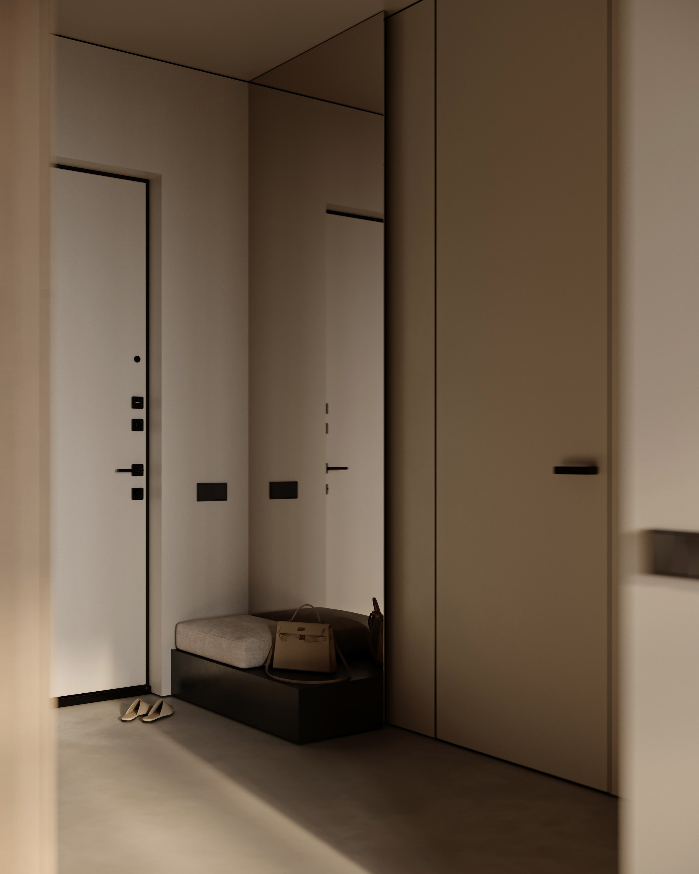 Прихожая в квартире в стиле минимализм