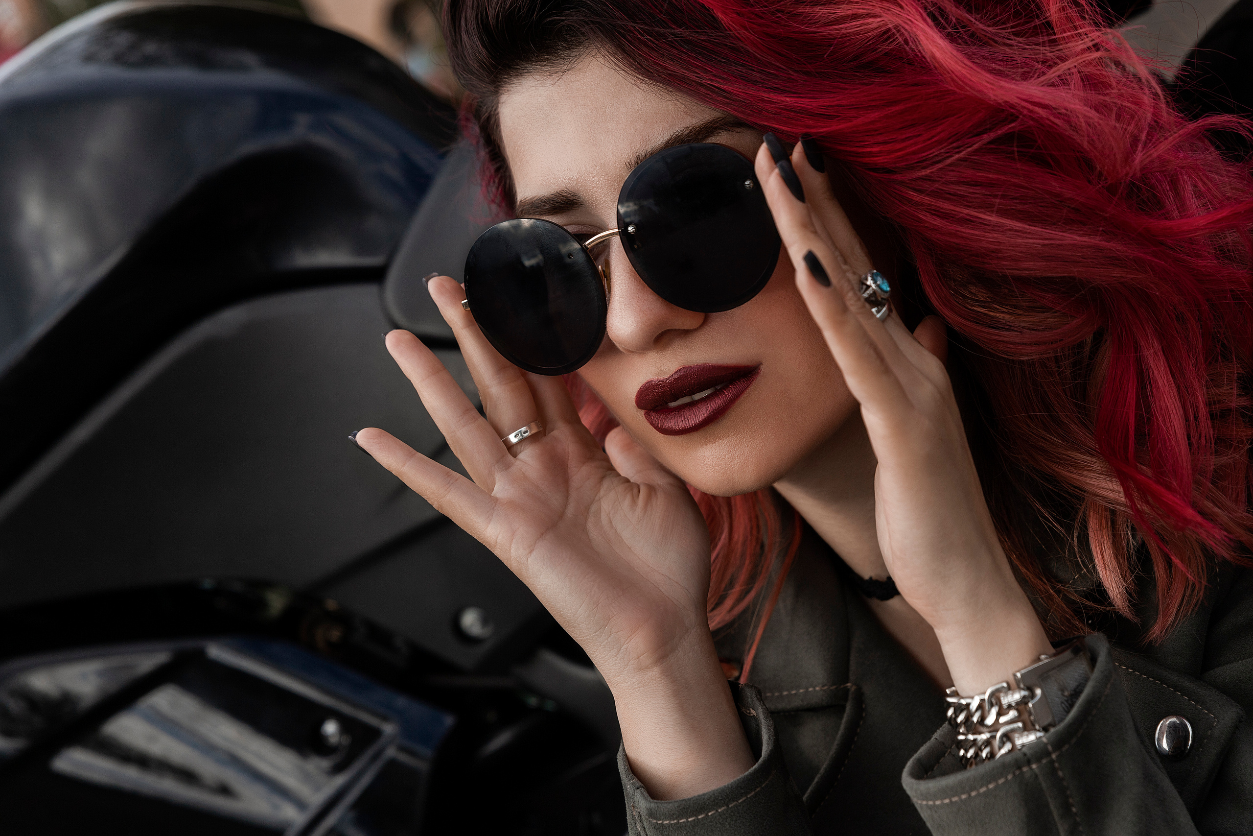 Фотосессия на мотоцикле. Женский фотограф Москва, Лобня