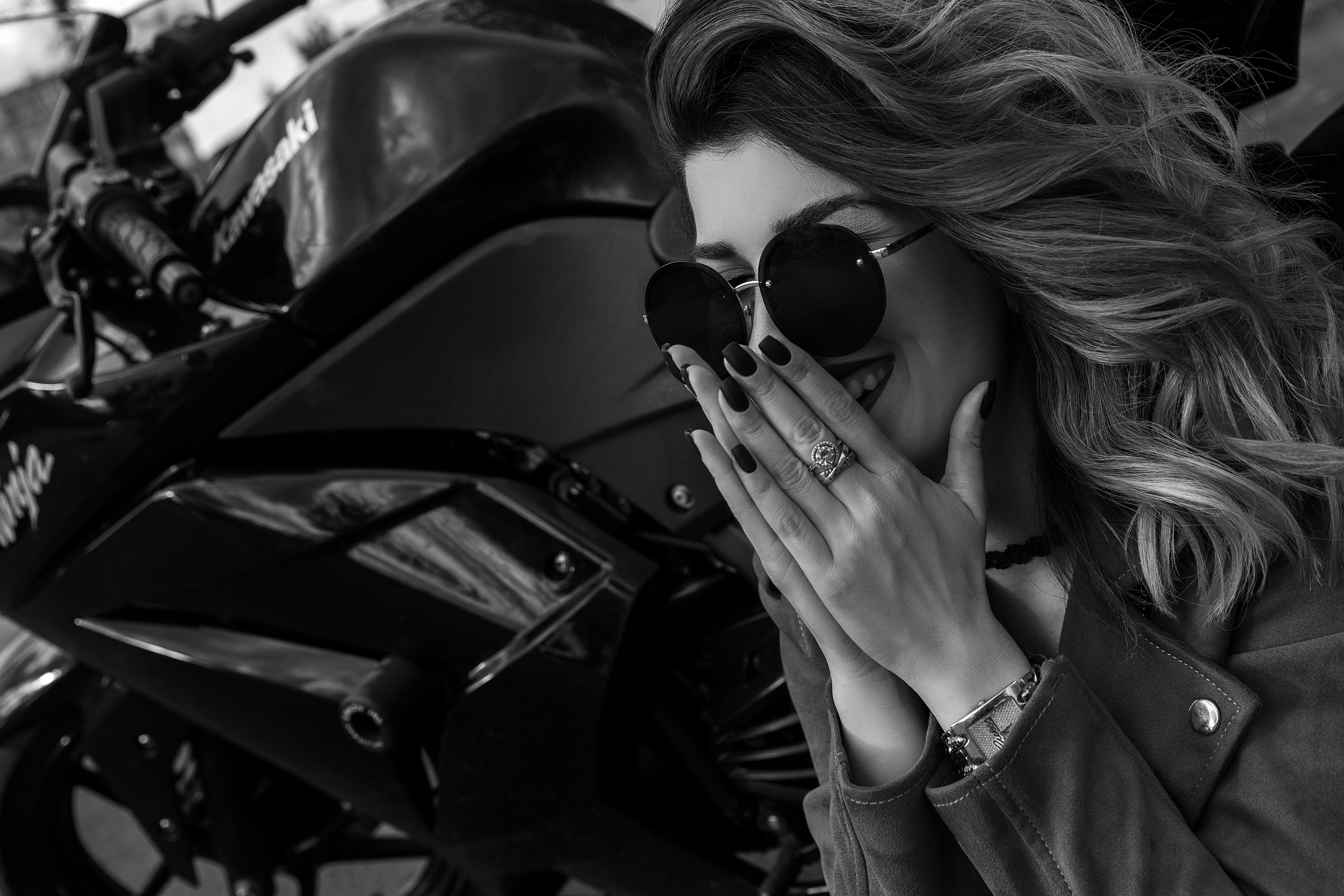 Фотосессия на мотоцикле. Женский фотограф Москва, Лобня