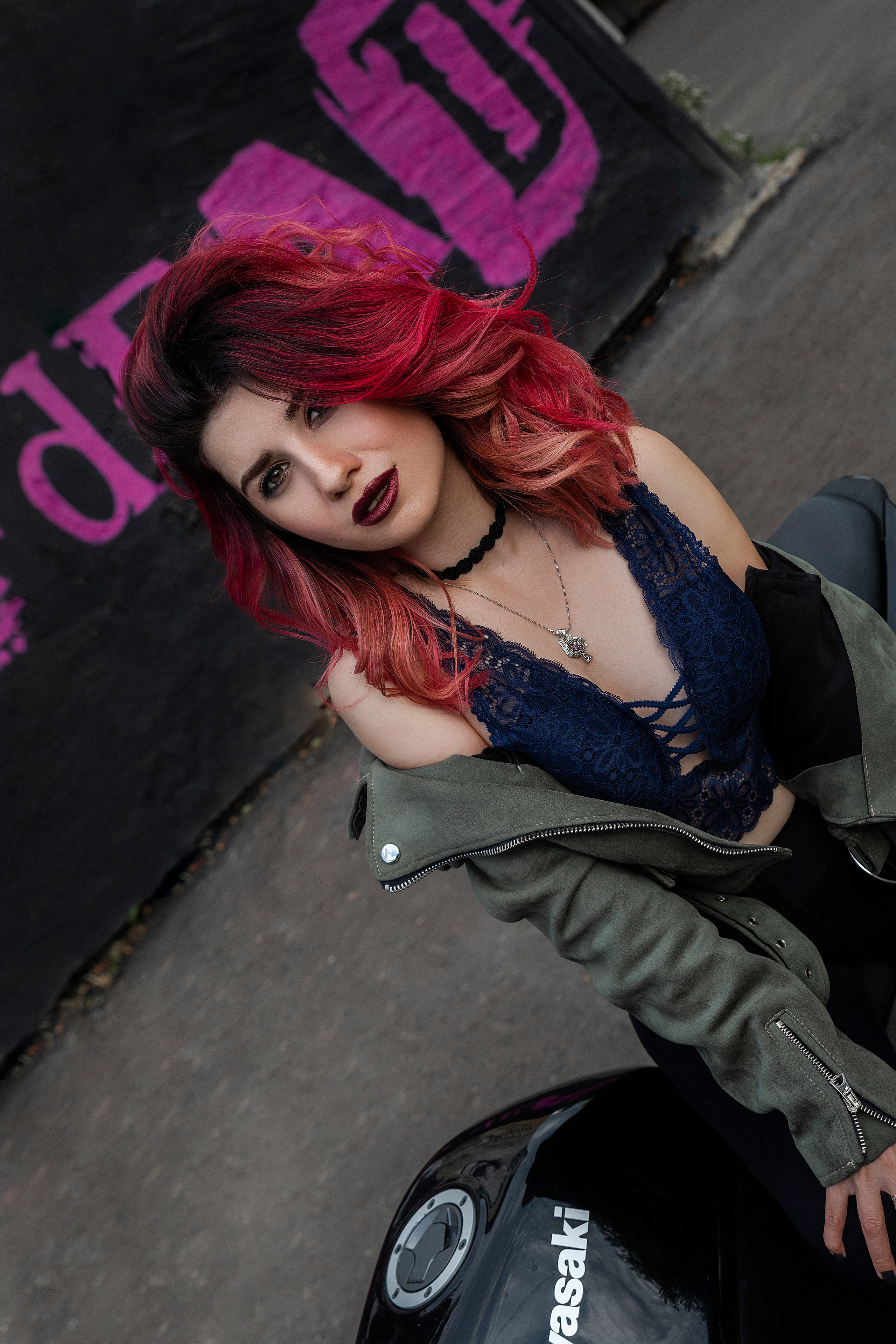 Фотосессия на мотоцикле. Женский фотограф Москва, Лобня