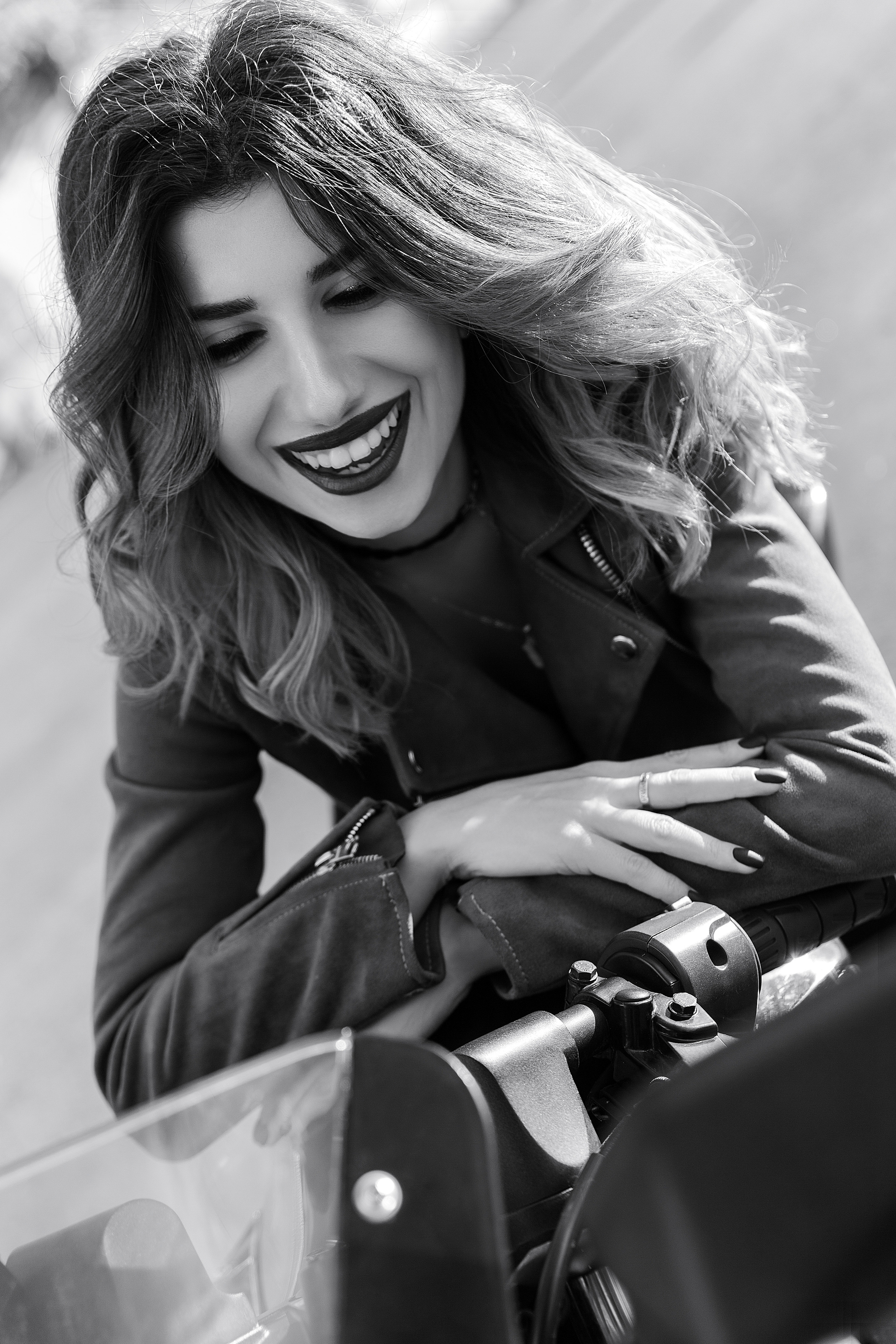 Фотосессия на мотоцикле. Женский фотограф Москва, Лобня