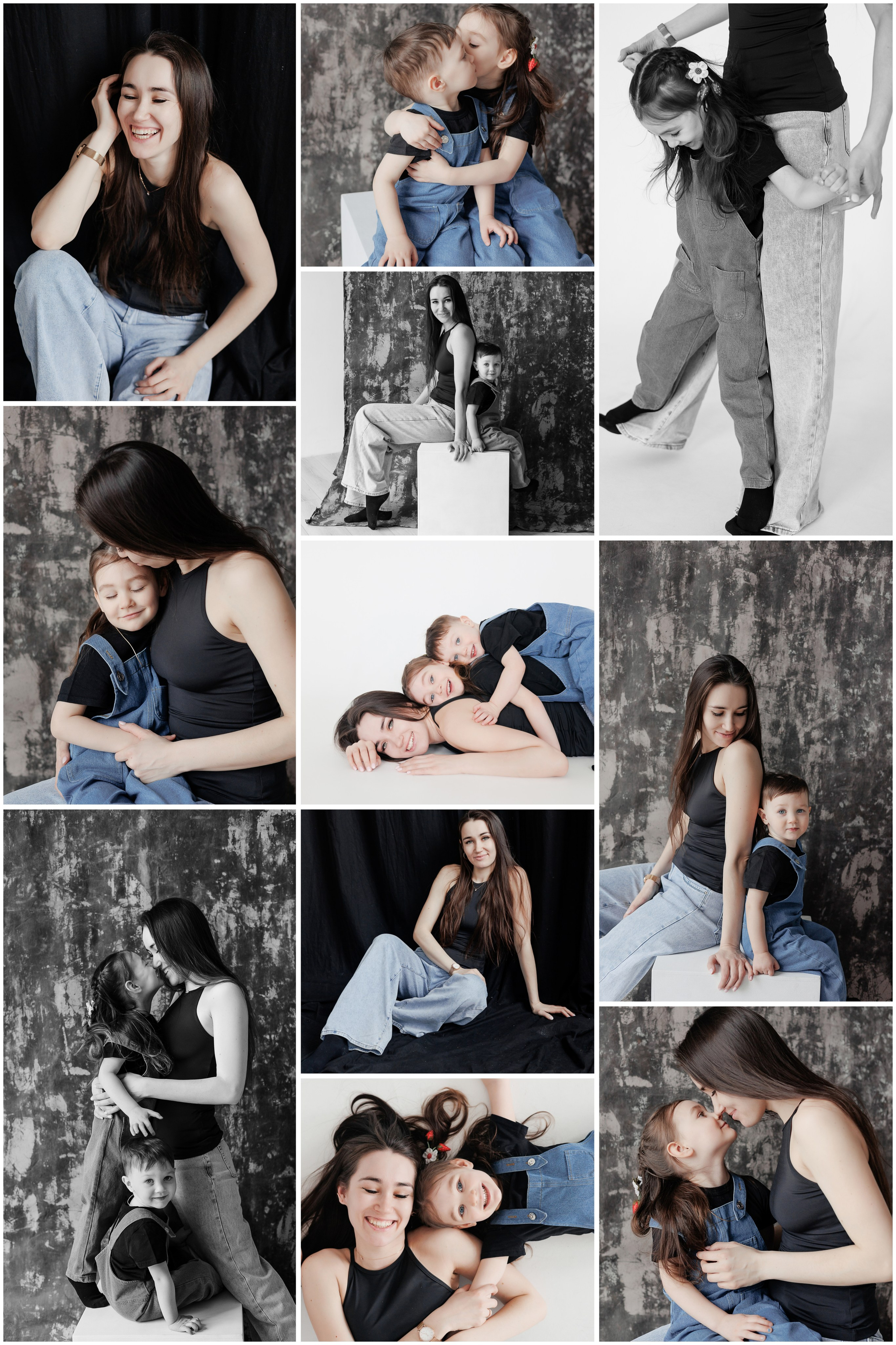 Семейная фотосессия в фотостудии и на природе в Твери. Свадебный и семейный фотограф в Твери и Тверской области