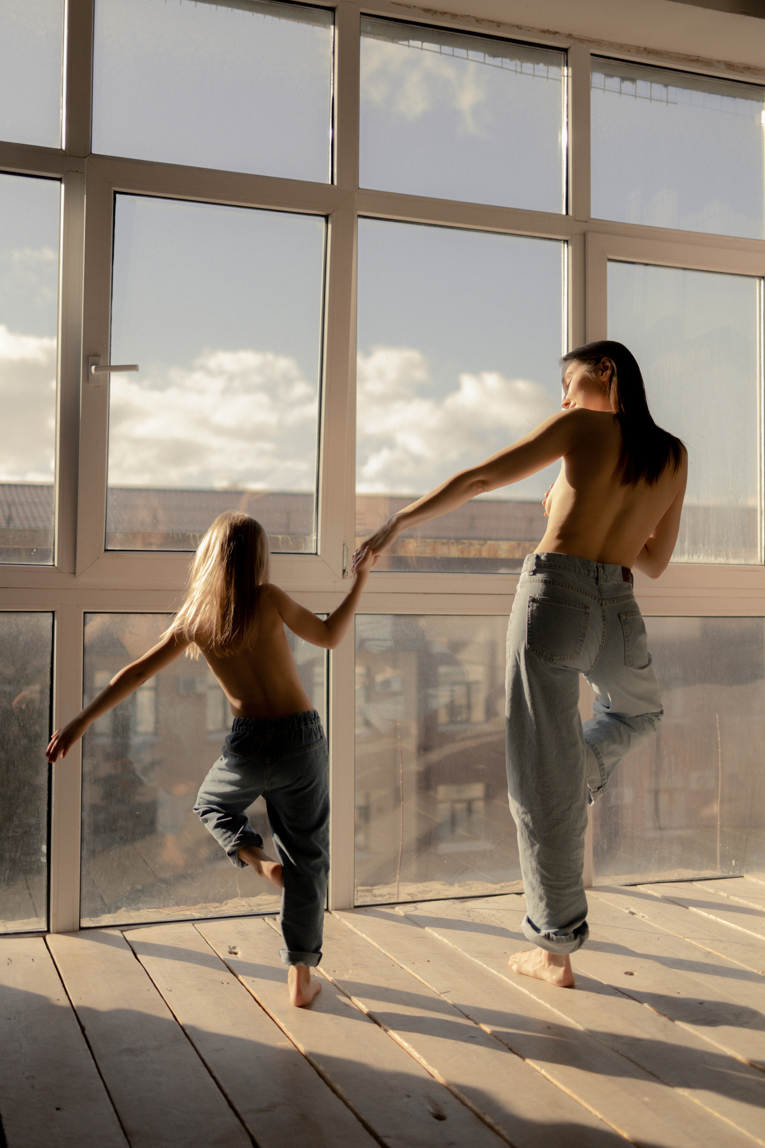 Мама и доча в студии. Фотограф Зарина. Казань