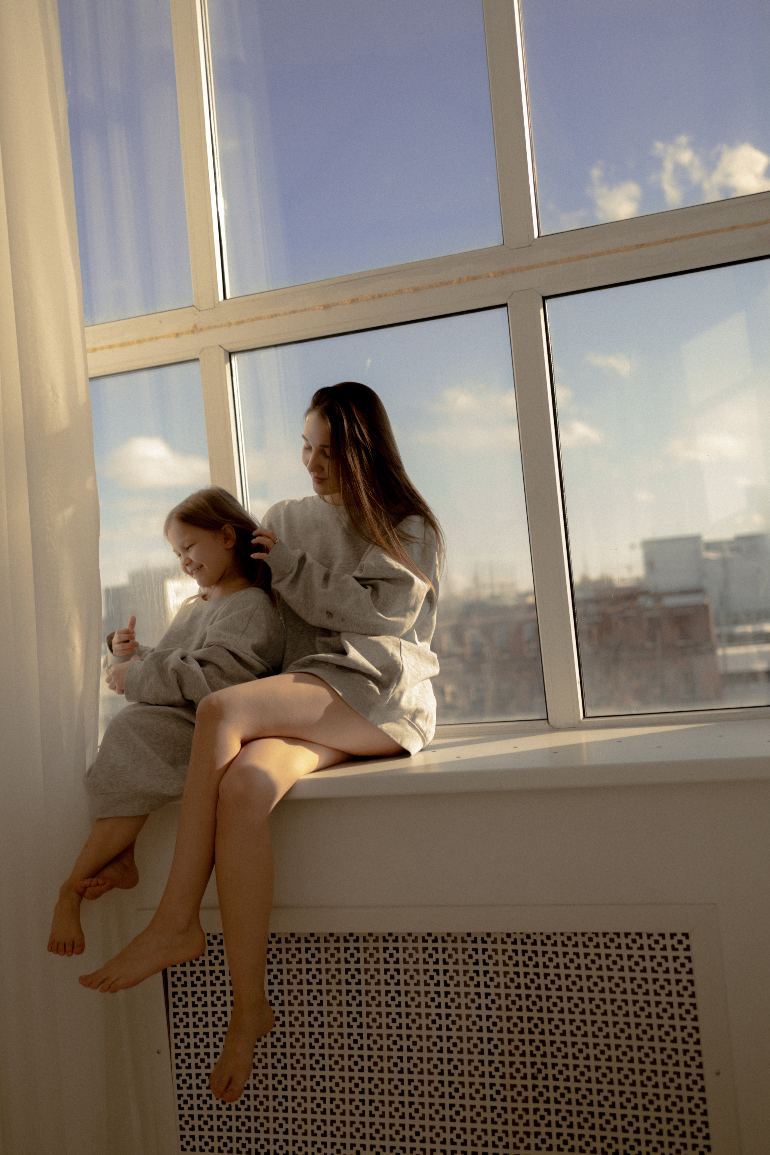 Мама и доча в студии. Фотограф Зарина. Казань