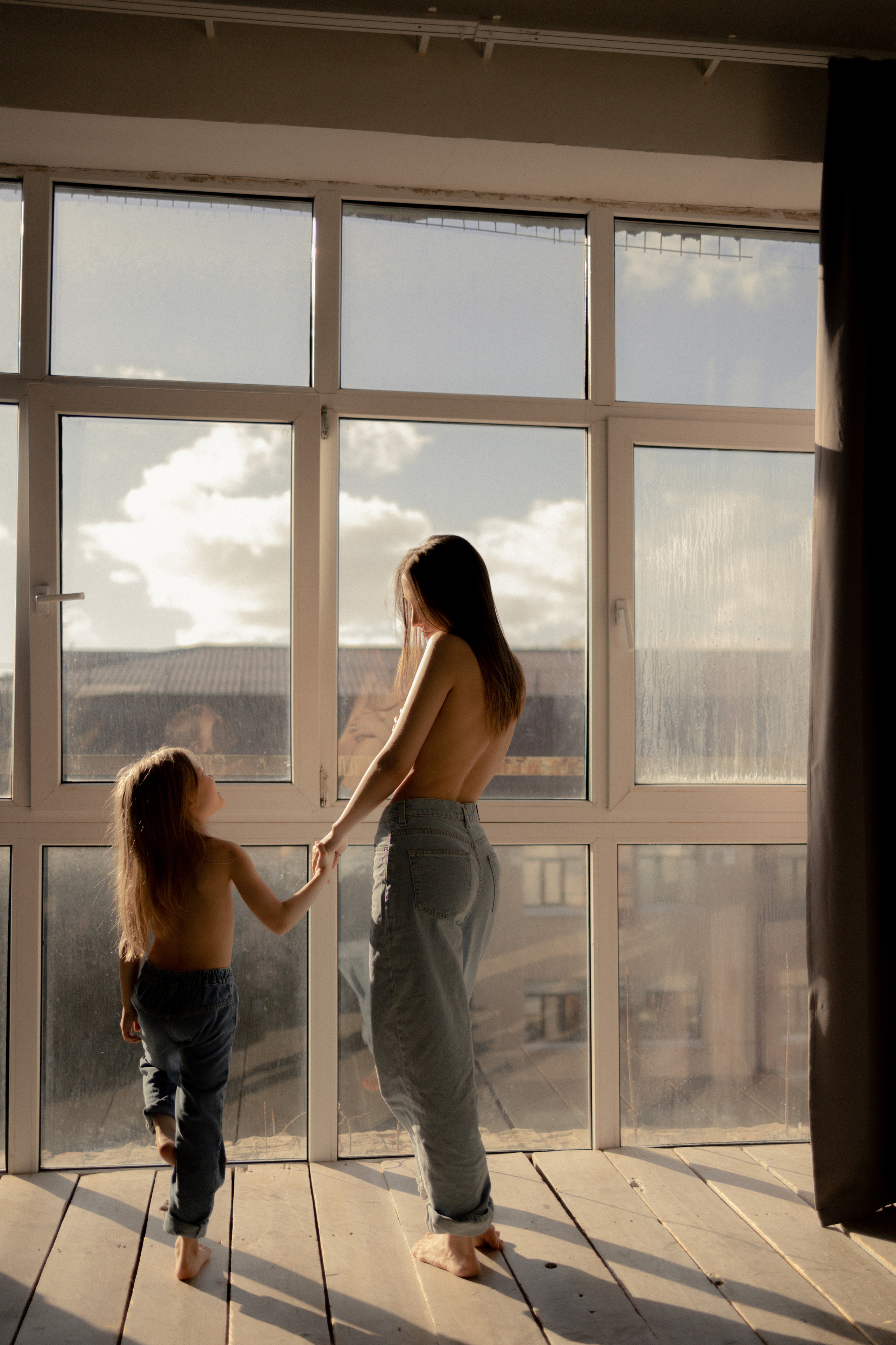 Мама и доча в студии. Фотограф Зарина. Казань