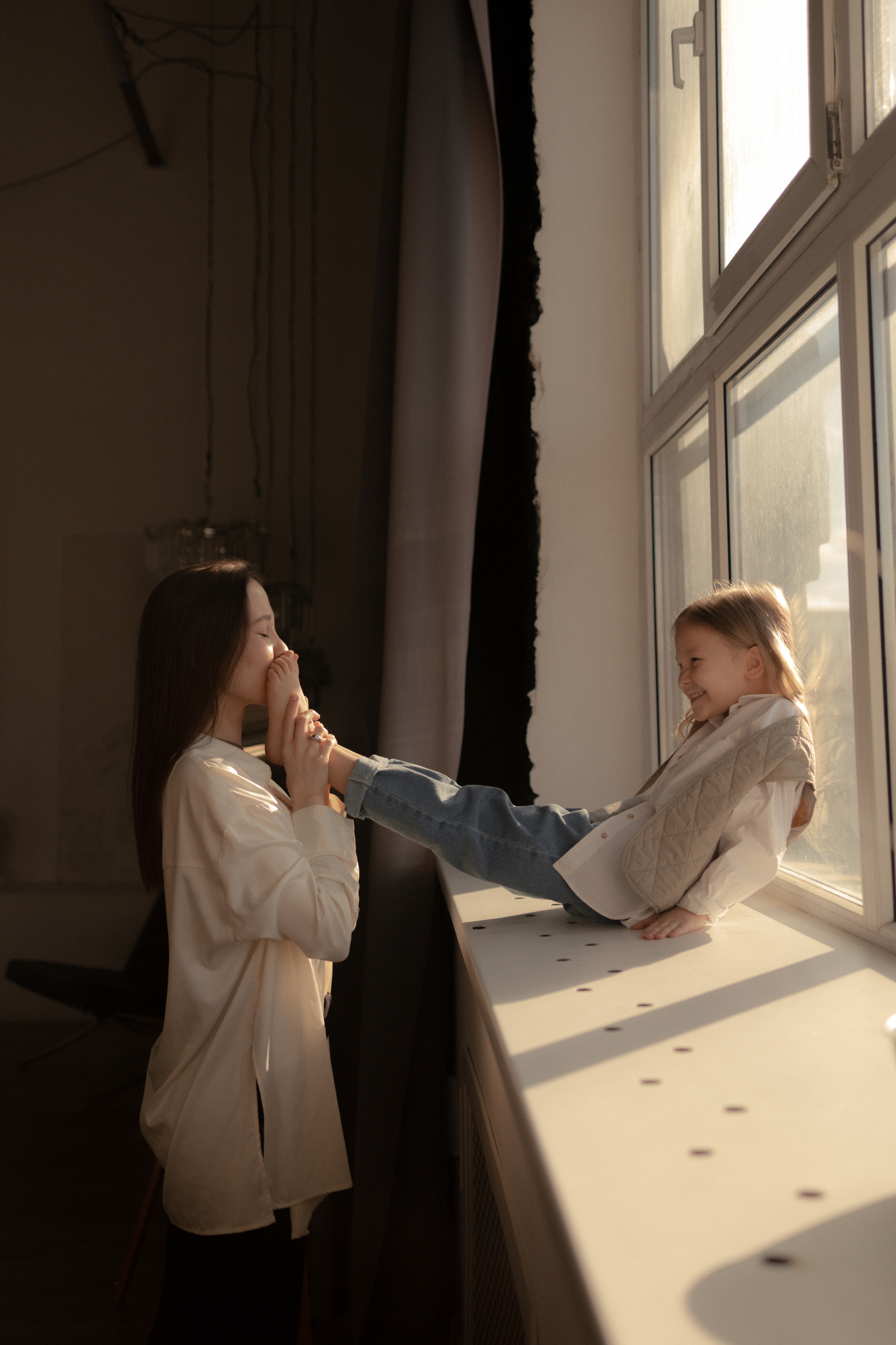 Мама и доча в студии. Фотограф Зарина. Казань