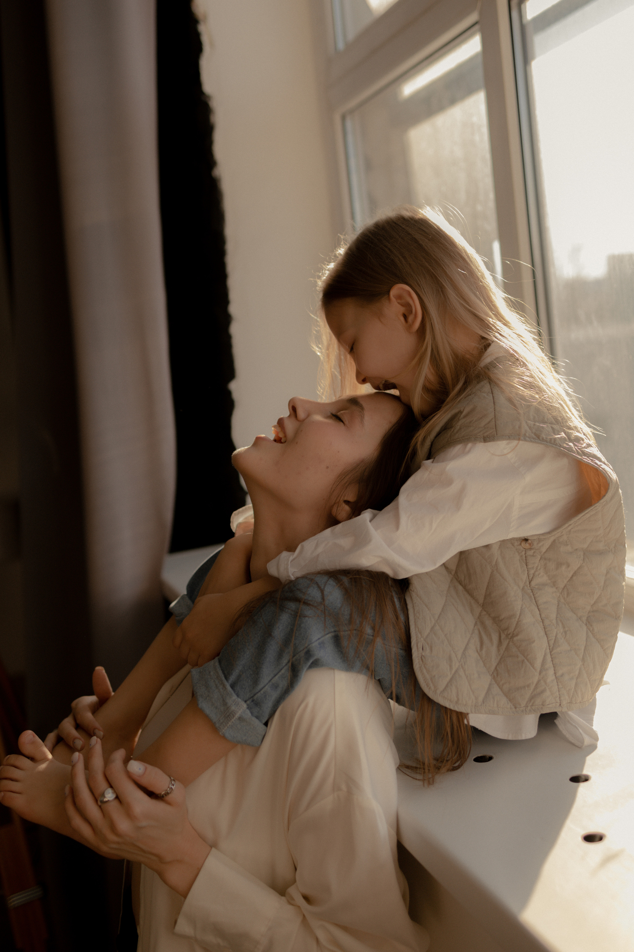 Мама и доча в студии. Фотограф Зарина. Казань