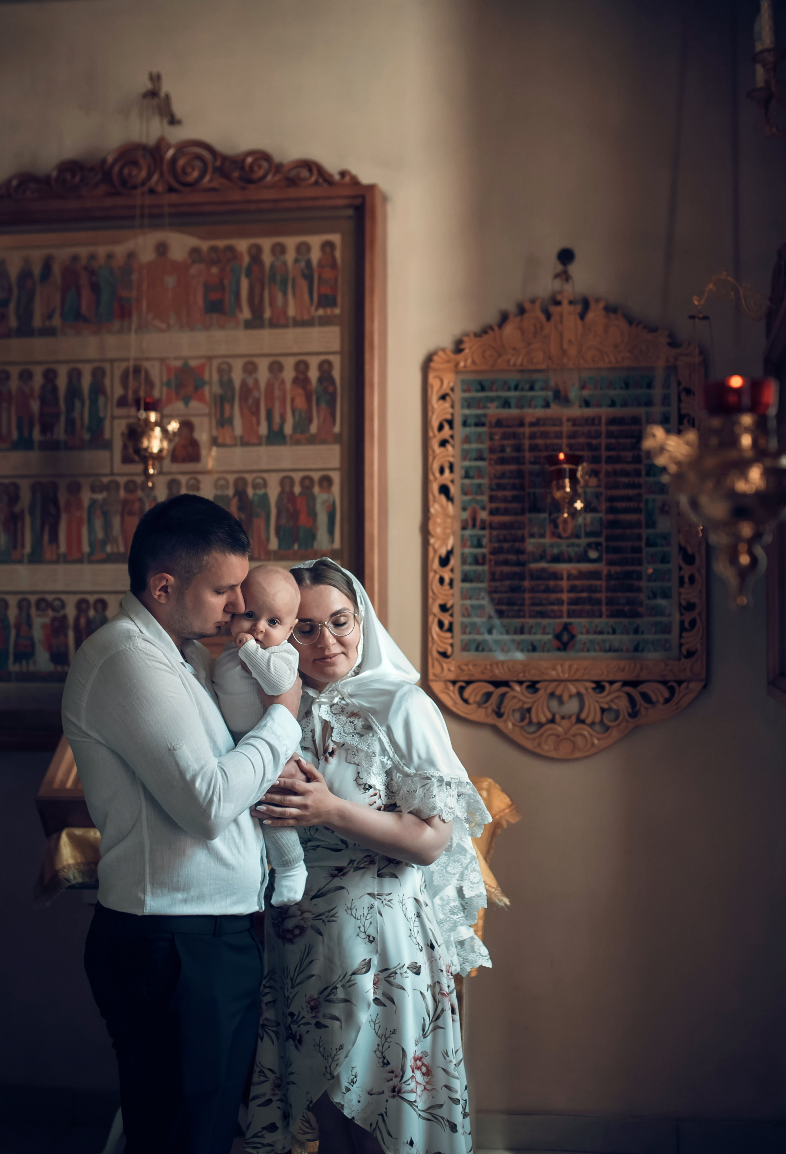 Таинство Крещения Крестовоздвиженский храм. Семейный фотограф Олеся Батурина Рязань