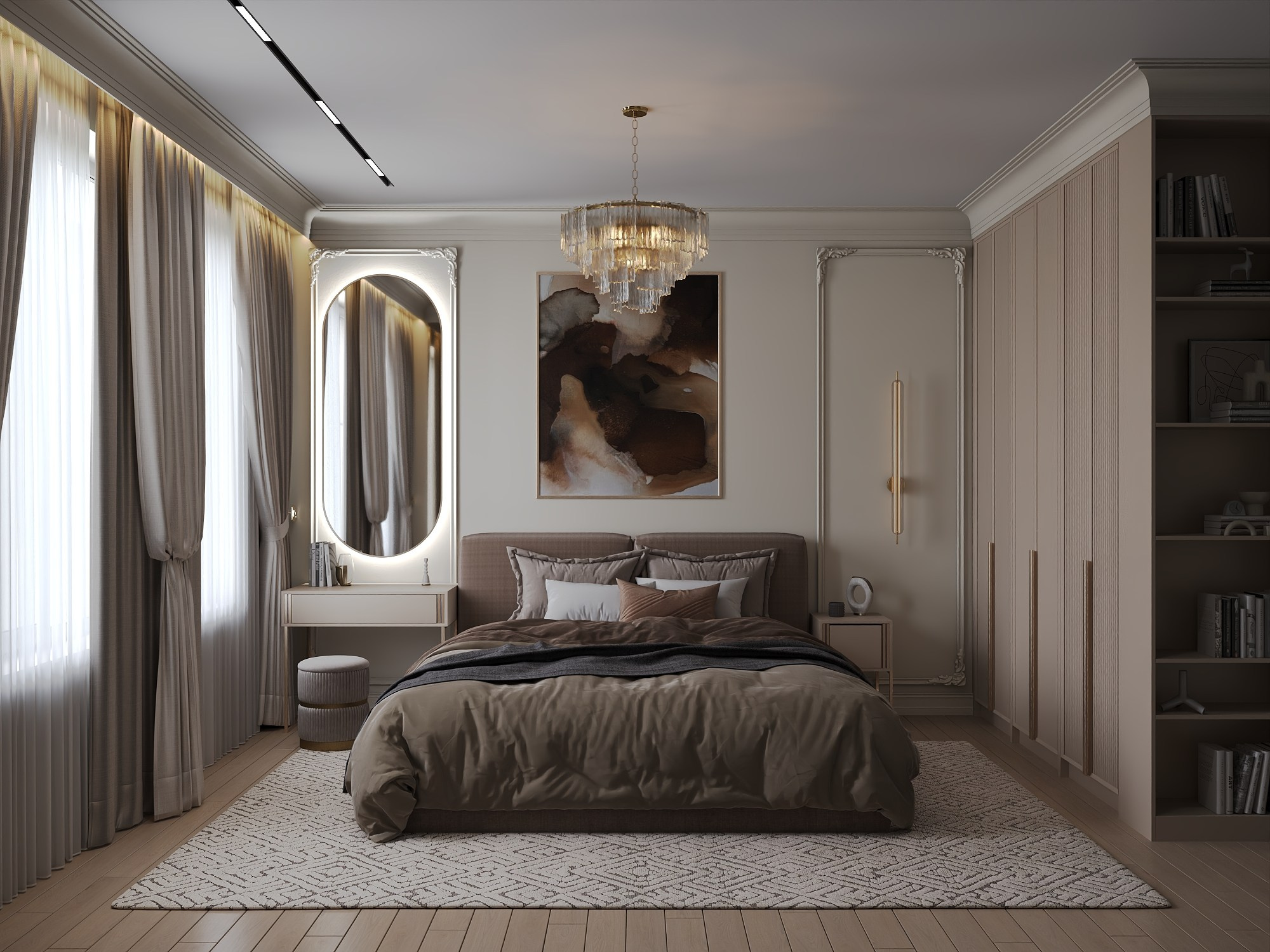 Пос. Большой исток, жилой дом 171 м². БК студия дизайна интерьера