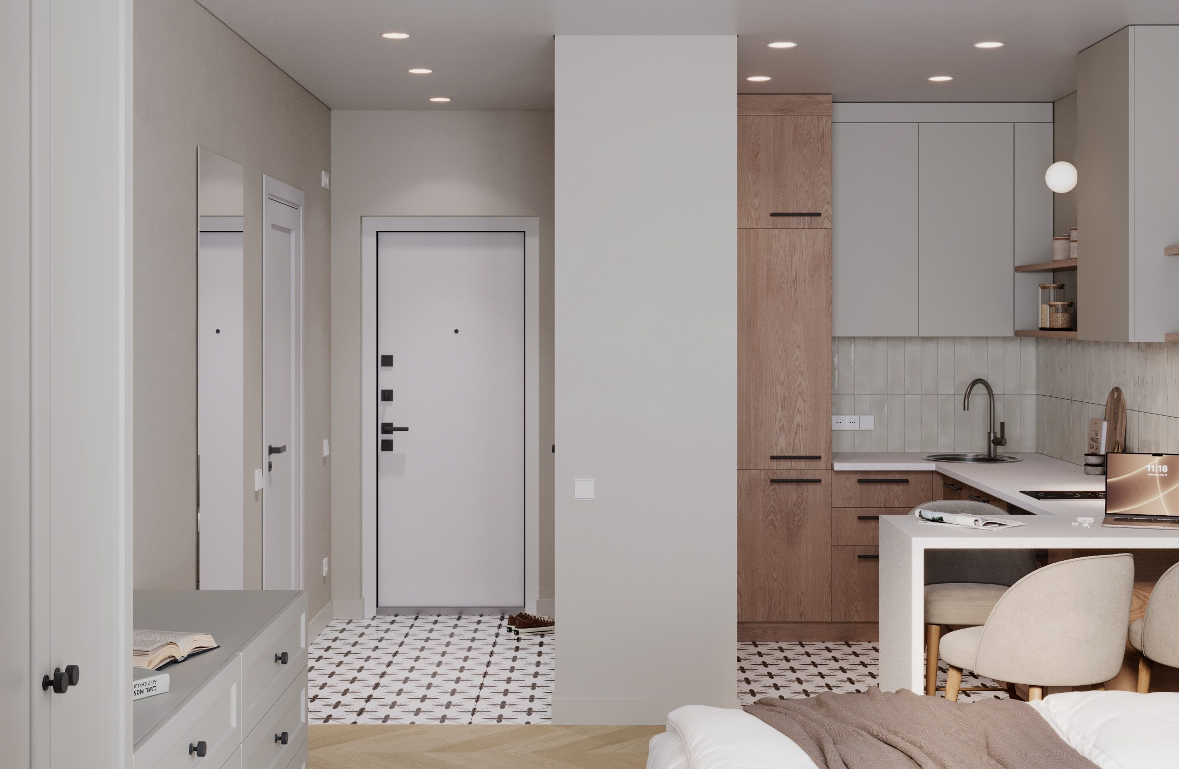 Водный стадион 28.8 m². Москва. Заказать 3d визуализацию интерьеров — Дарья Веденёва