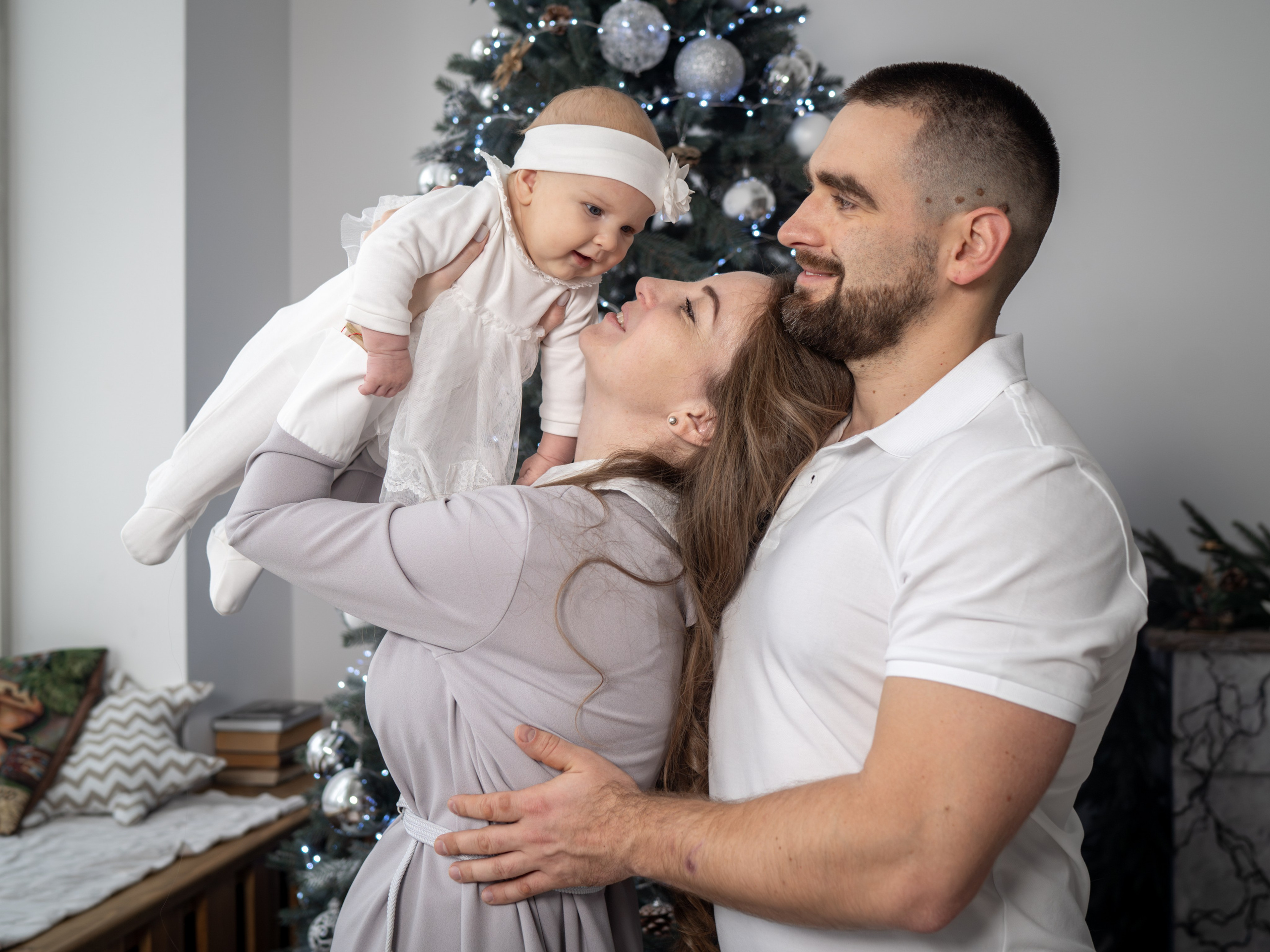 С самоедской лайкой. Фотограф Зинаида Евдокимова