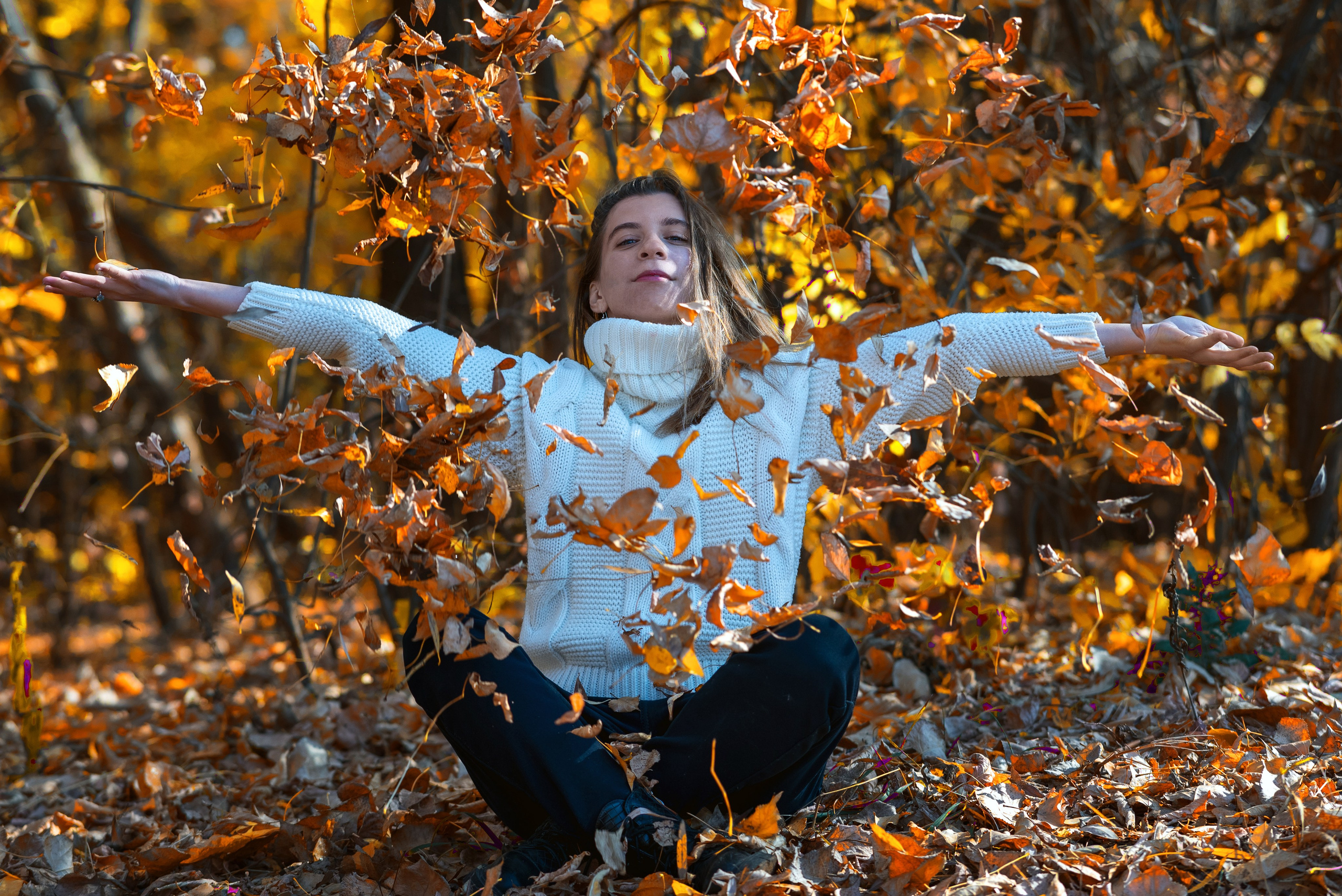 В осеннем лесу. Портретный фотограф Александр Журов в Кинеле, Самаре и Самарской области