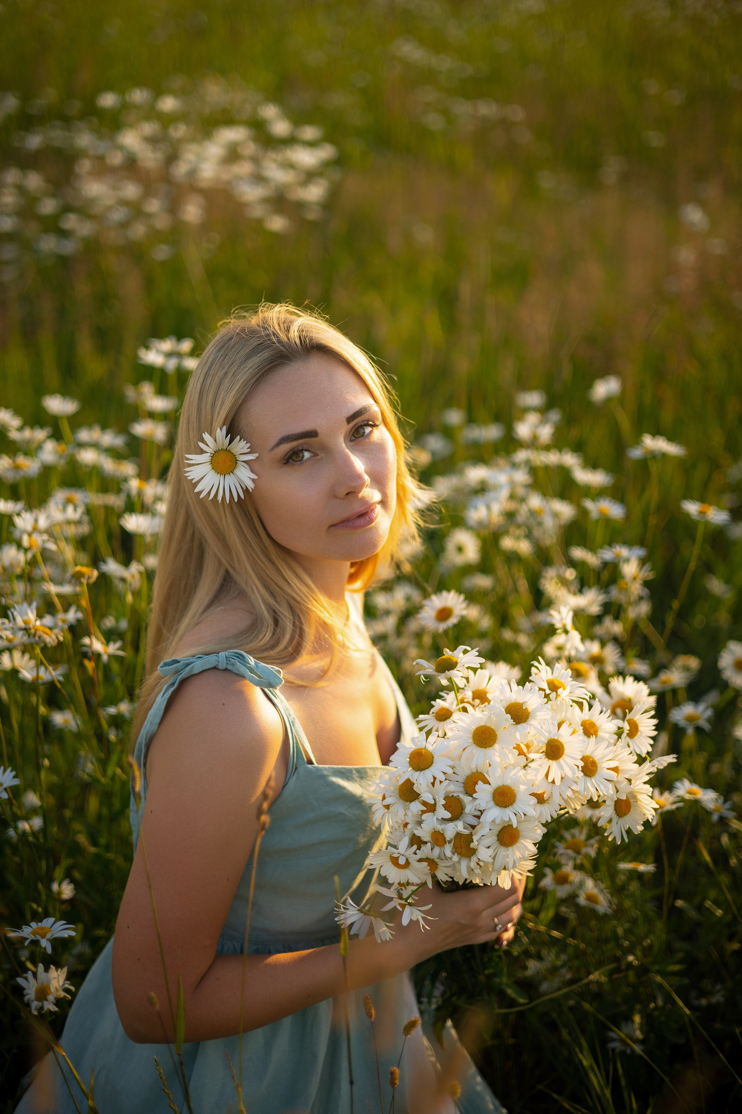 Индивидуальная фотосессия. Ромашки. Фотограф Самойлова Анна Архангельск, Северодвинск