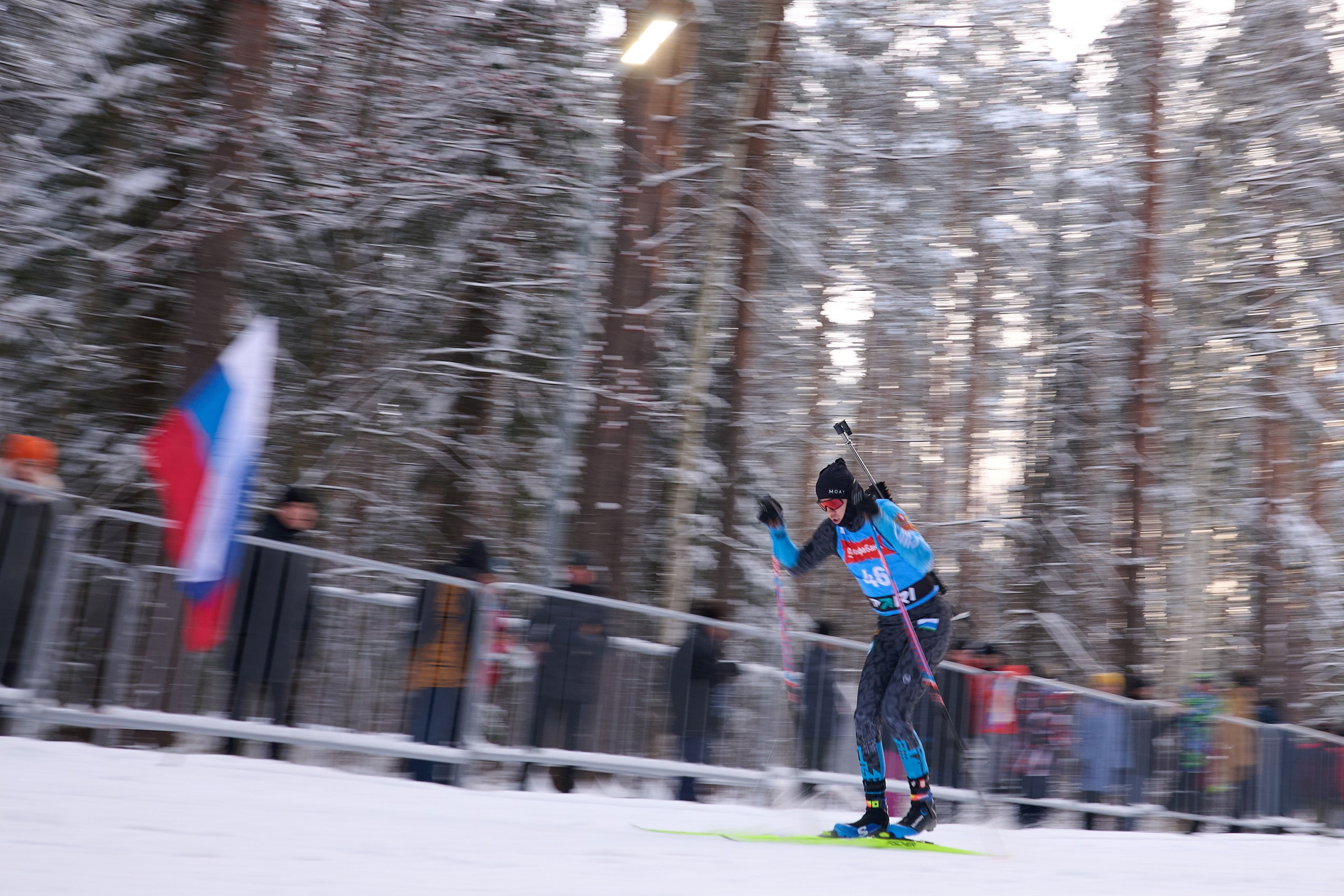 Биатлон. Чемпионат России — 2024/2025, 3-й этап, Ижевск. Спринт. Мужчины. Спортивный репортажный фотограф в Ижевске Сергей Мерзляков