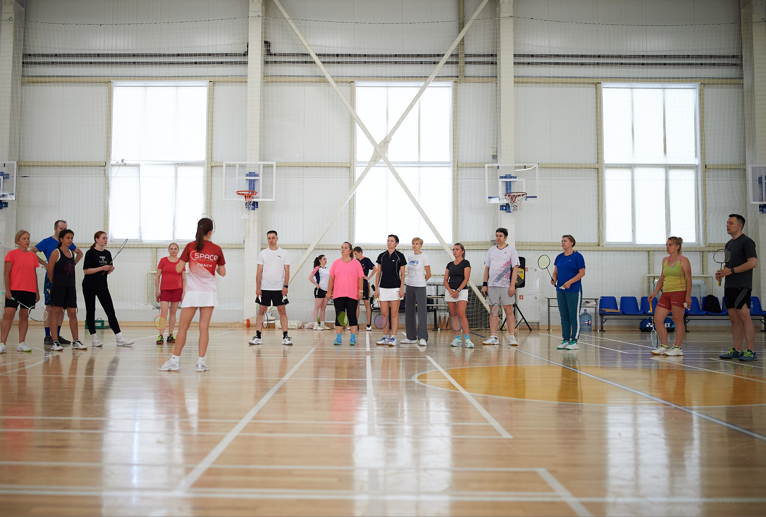 Бадминтон. Мастер-класс Любови Сухановой. Ижевск. 20.07.2024. Спортивный репортажный фотограф в Ижевске Сергей Мерзляков