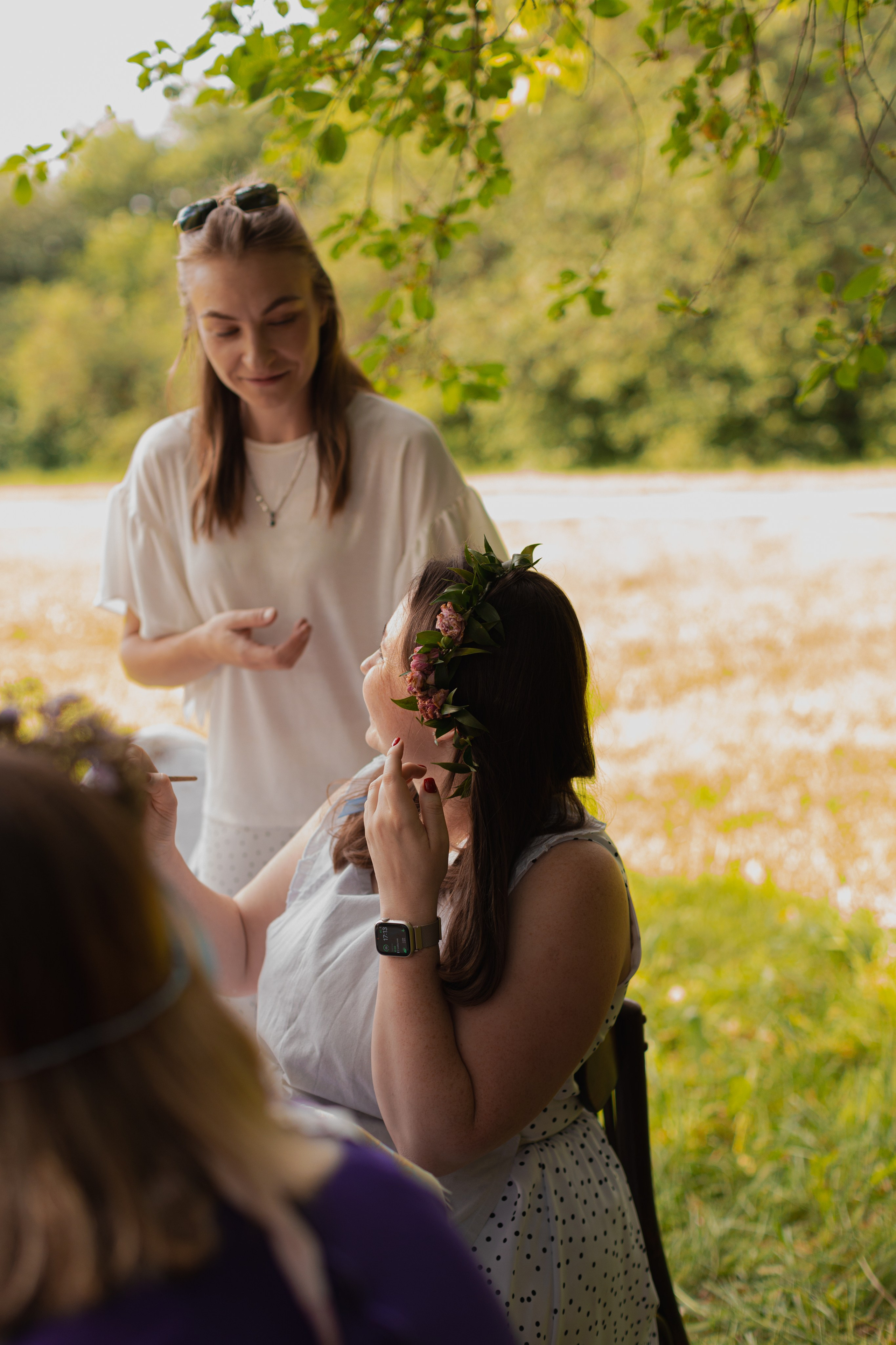 Мк Сирень на зеркале (девичник в парке). Анастасия Ракчеева Художник