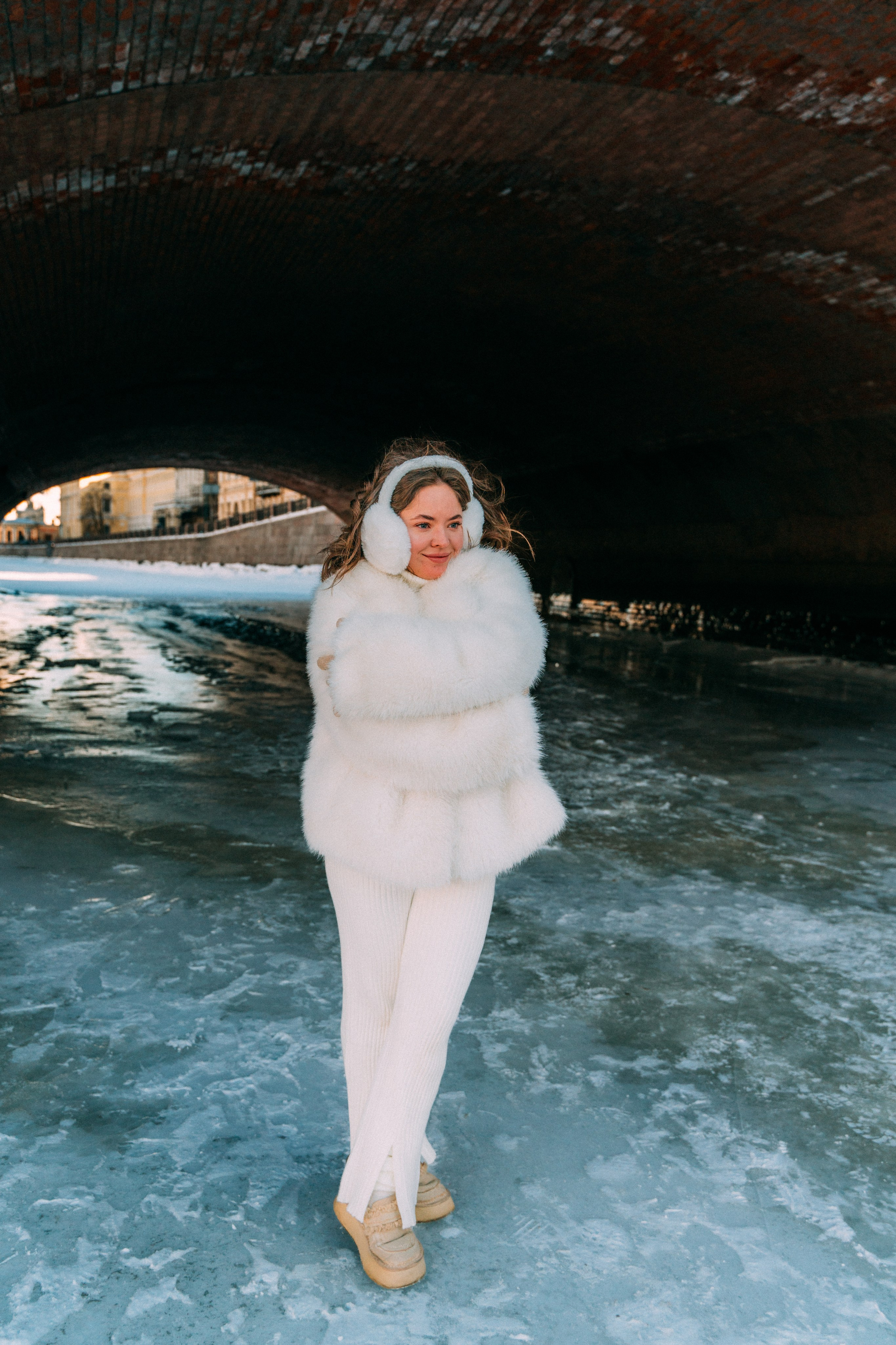 Лавстори на льду по рекам и каналам Санкт-Петербурга