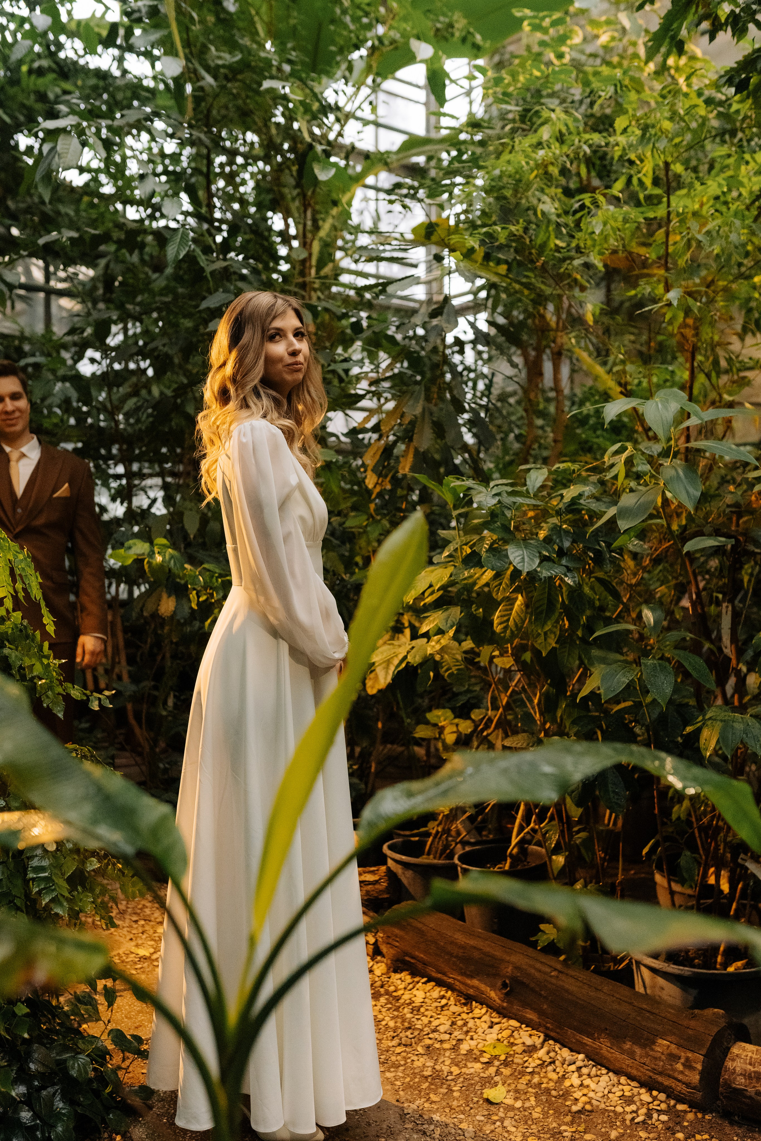 Свадебная фотосессия в оранжерее, Москва. Свадебный фотограф в Москве Анна Полушина